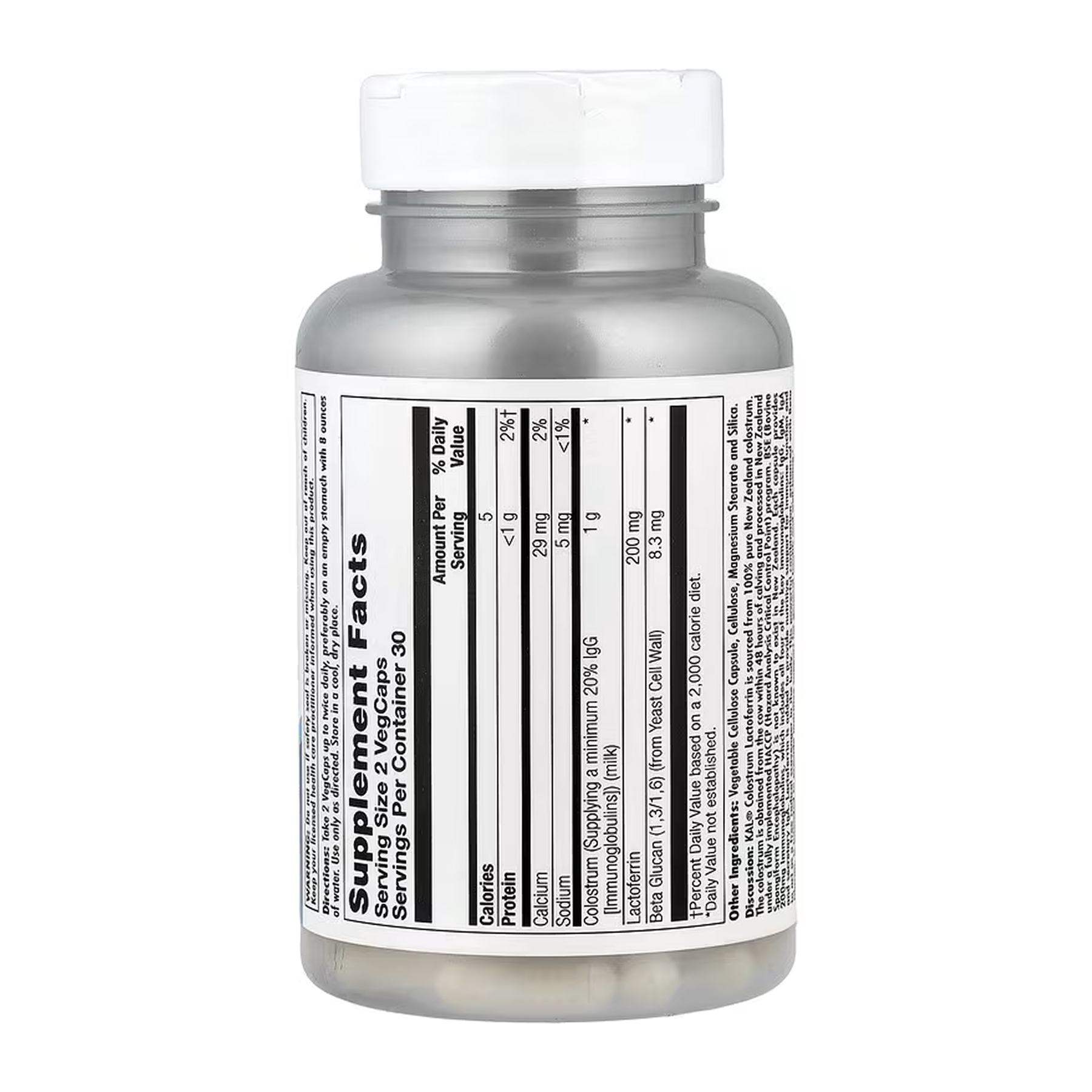 KAL Colostrum Lactoferrin - 60 vcaps 2023-10-7030