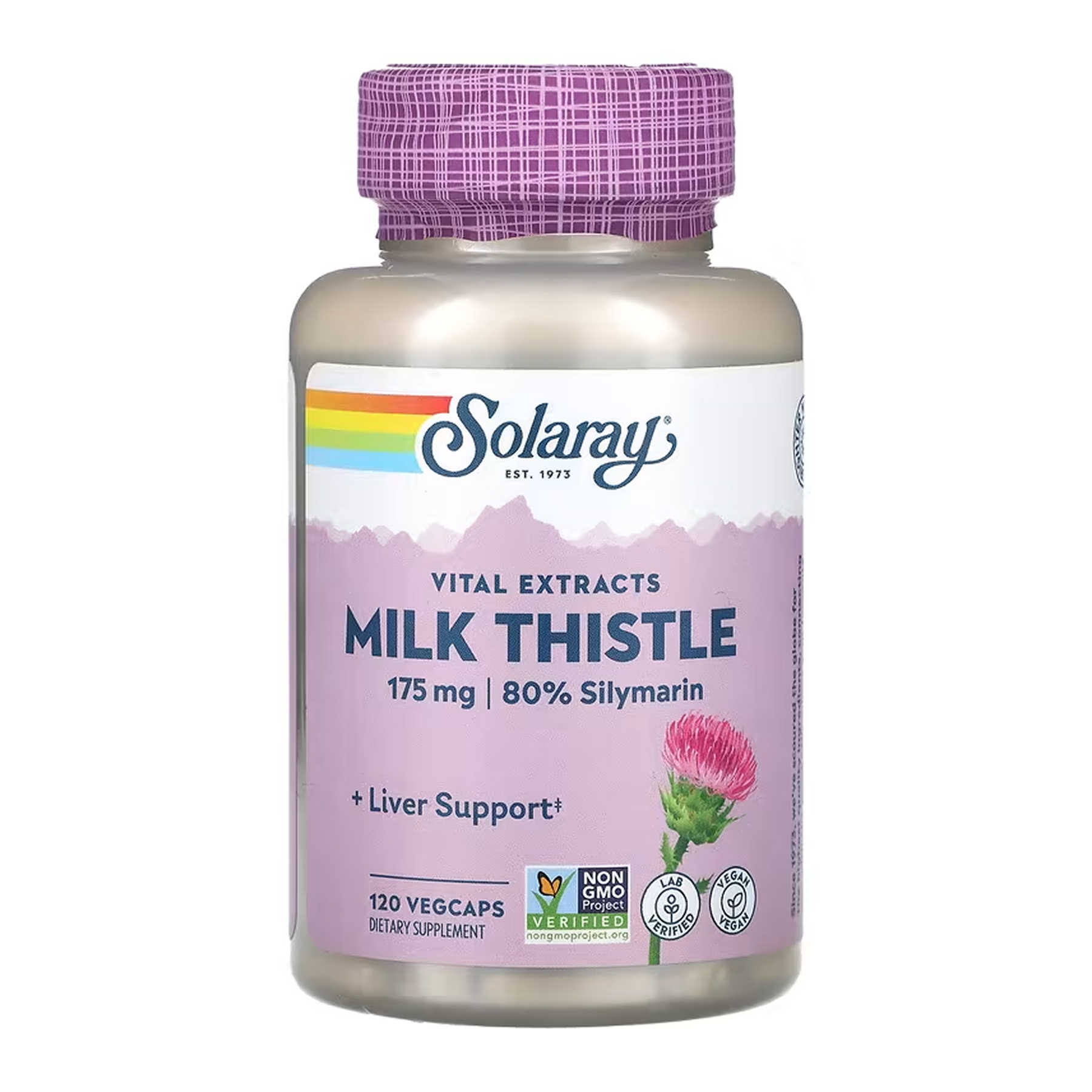Solaray Milk Thistle Seed Extract 175mg - 120 vcaps 2023-10-6958