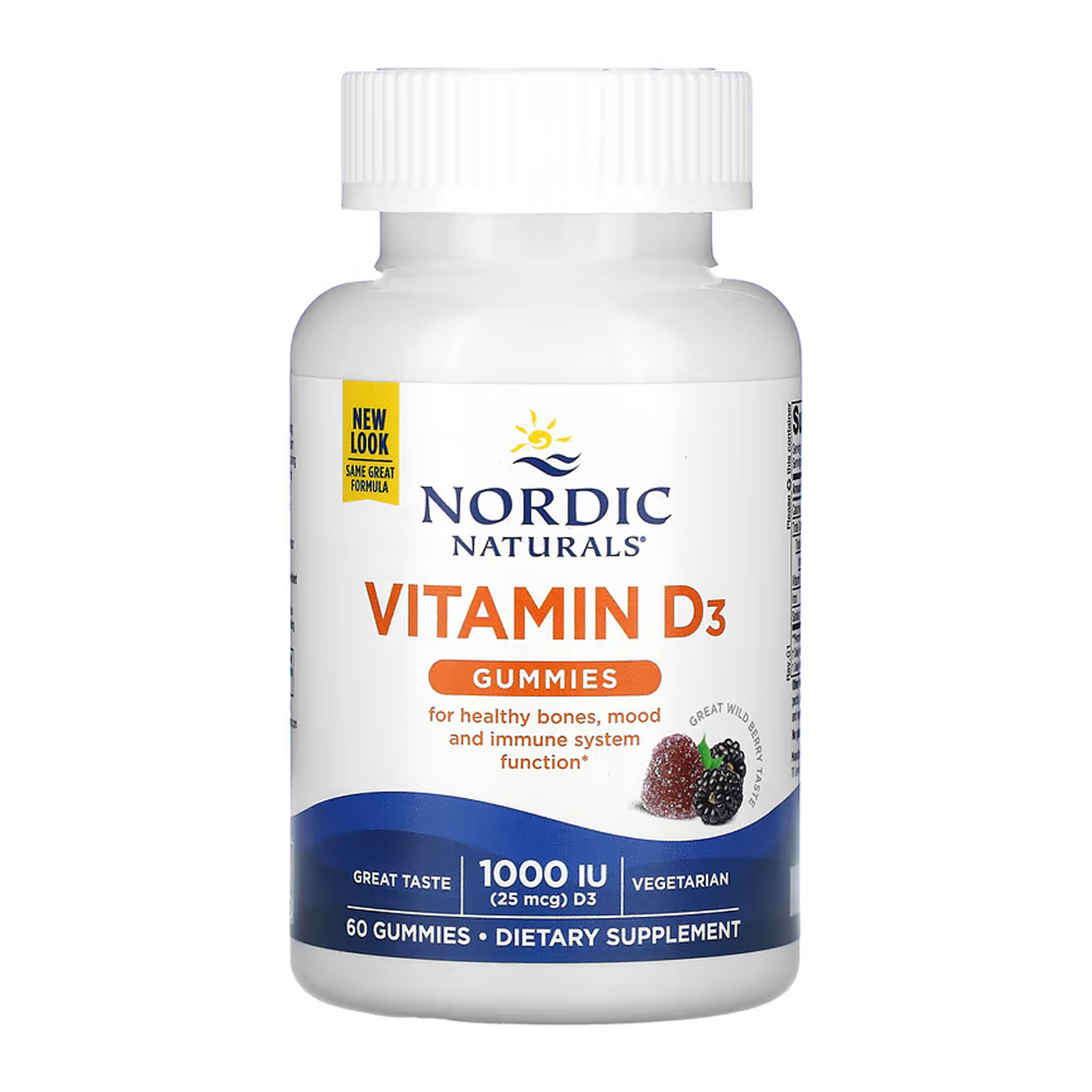 Nordic Naturals Vitamin D3 - 60 gummies 2023-10-5979