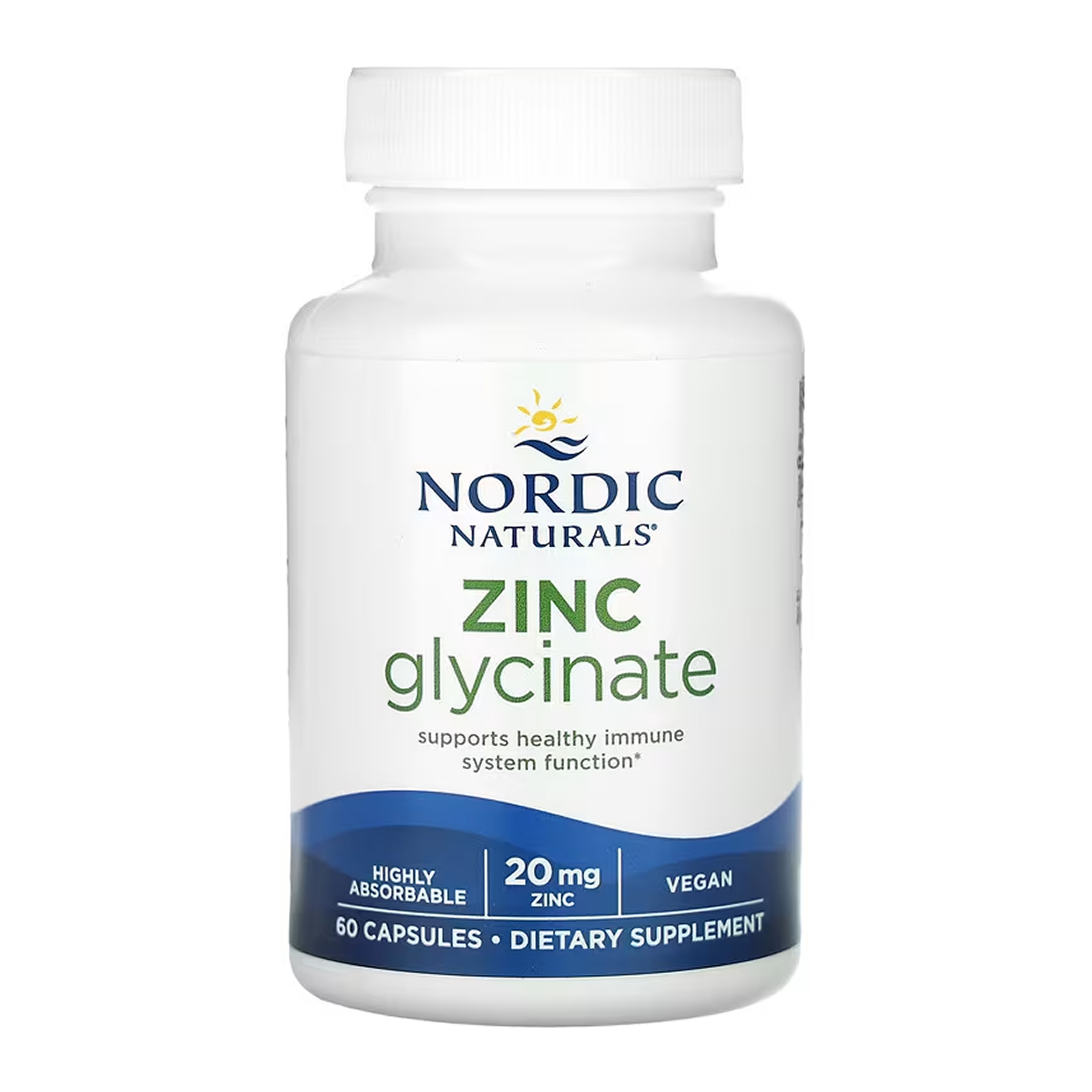 Nordic Naturals Zinc Glycinate - 60 caps 2023-10-7857