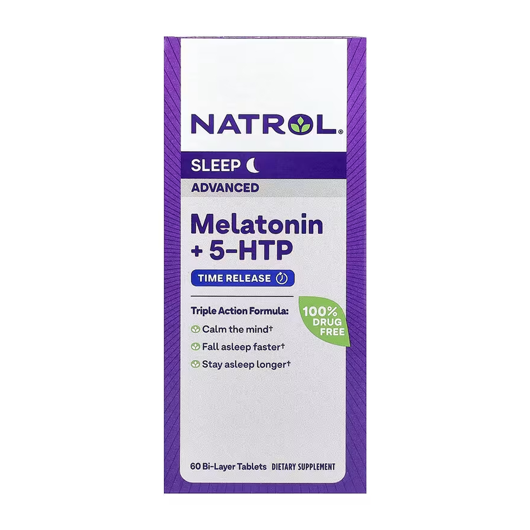 NATROL Advanced Sleep Melatonin - 60 tabs 2023-10-6235