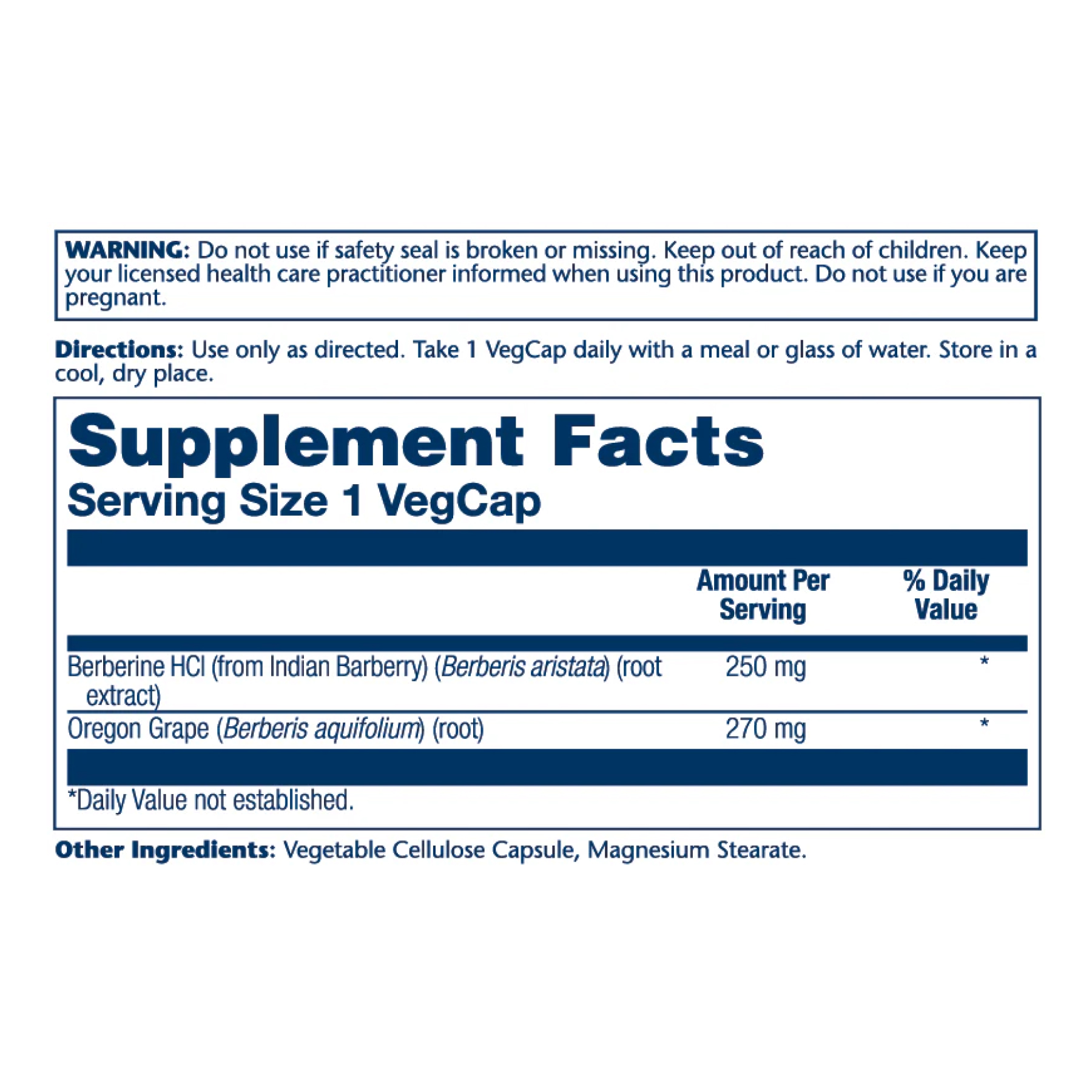 Solaray Berberine with Oregon Grape - 60 vcaps 2023-10-2408