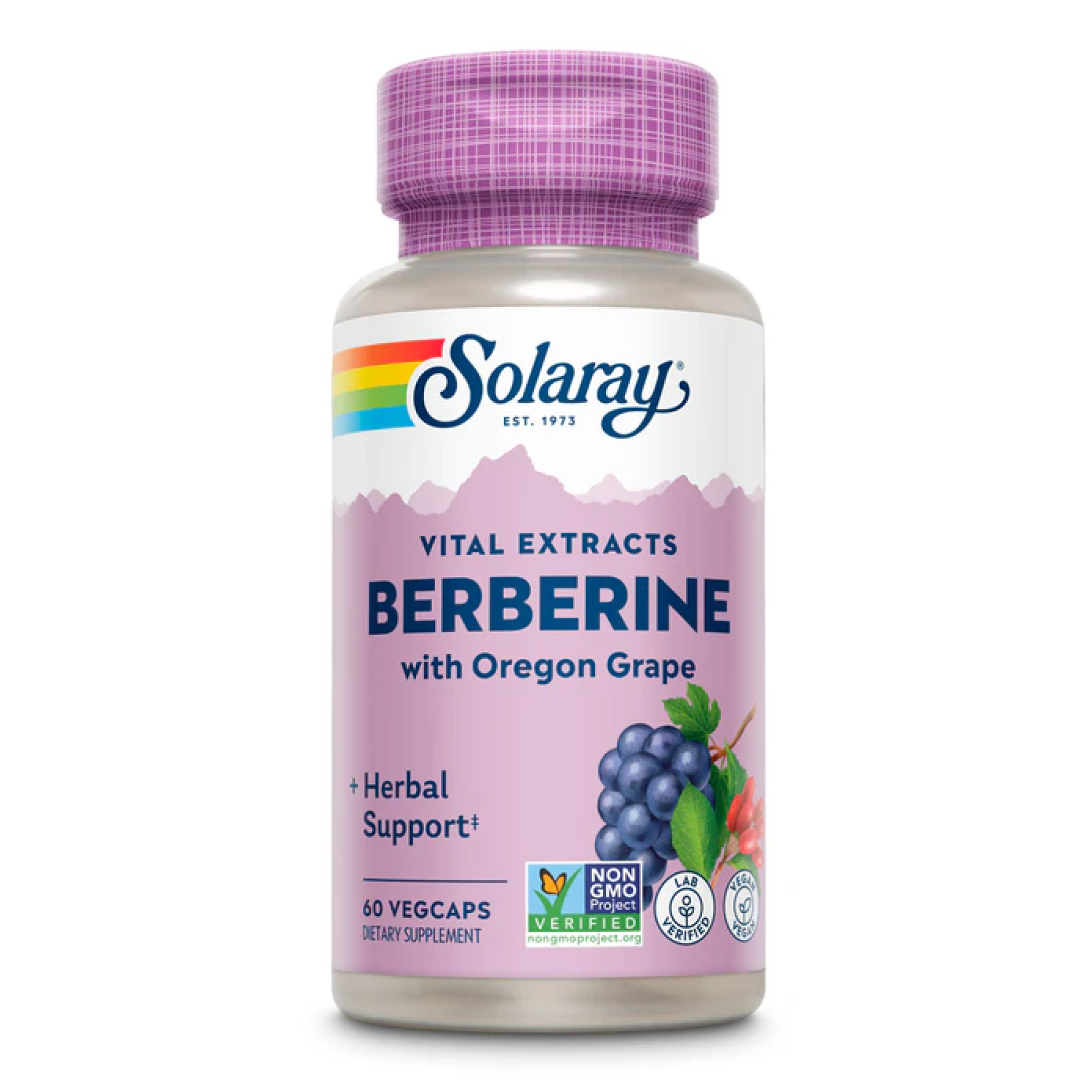 Solaray Berberine with Oregon Grape - 60 vcaps 2023-10-2408