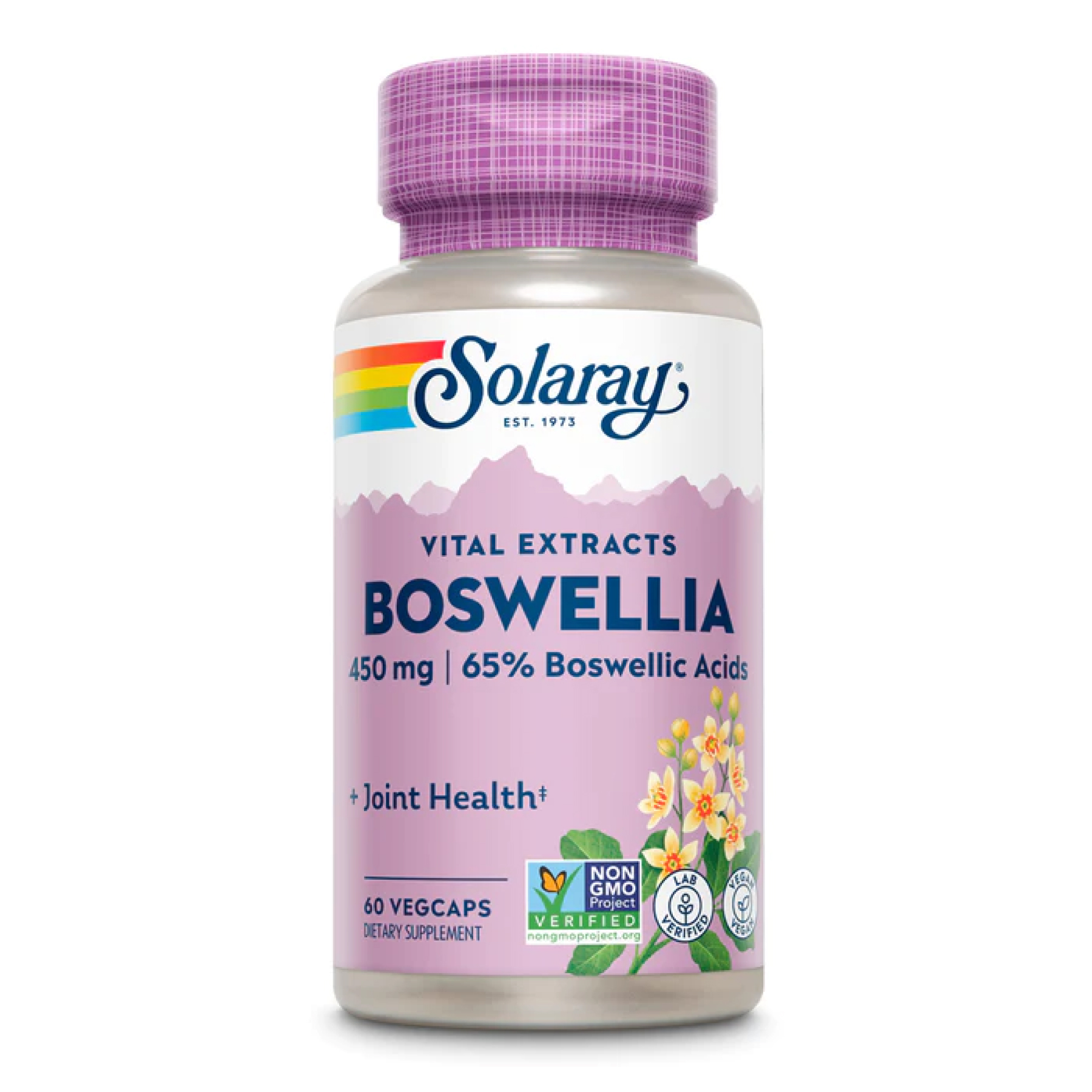 Solaray Boswellia Resin Extract 450mg - 60 vcaps 2023-10-2145
