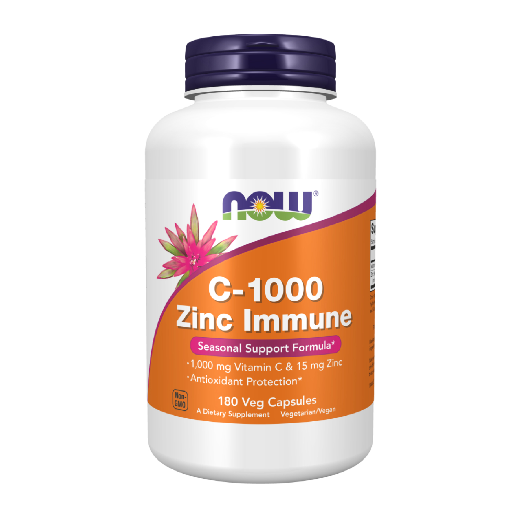 Now Foods C-1000 Zinc Immune - 180 vcaps 2023-10-3094