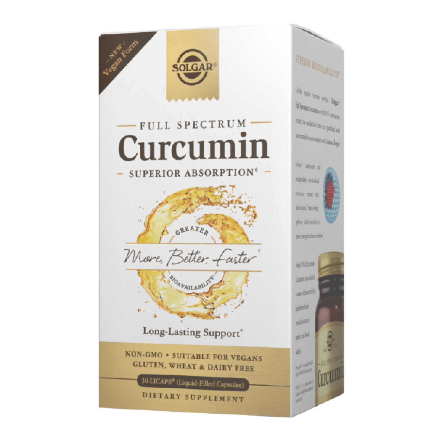 Solgar Full Spectrum Curcumin Liquid Extract - 30 softgels (До 01.26) 2023-10-6087