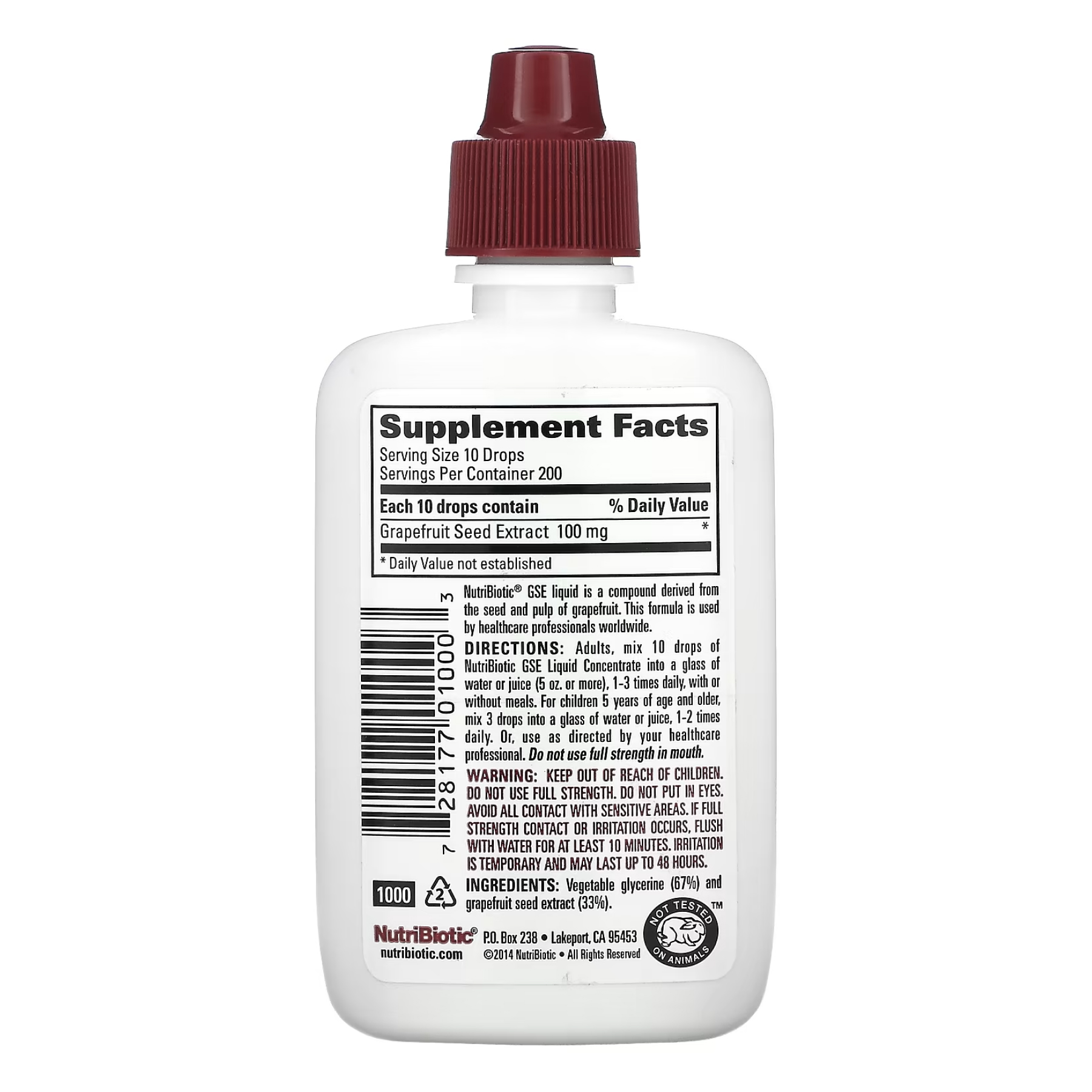 Nutribiotic GSE Liquid Concentrate - 59 ml 2022-10-3009