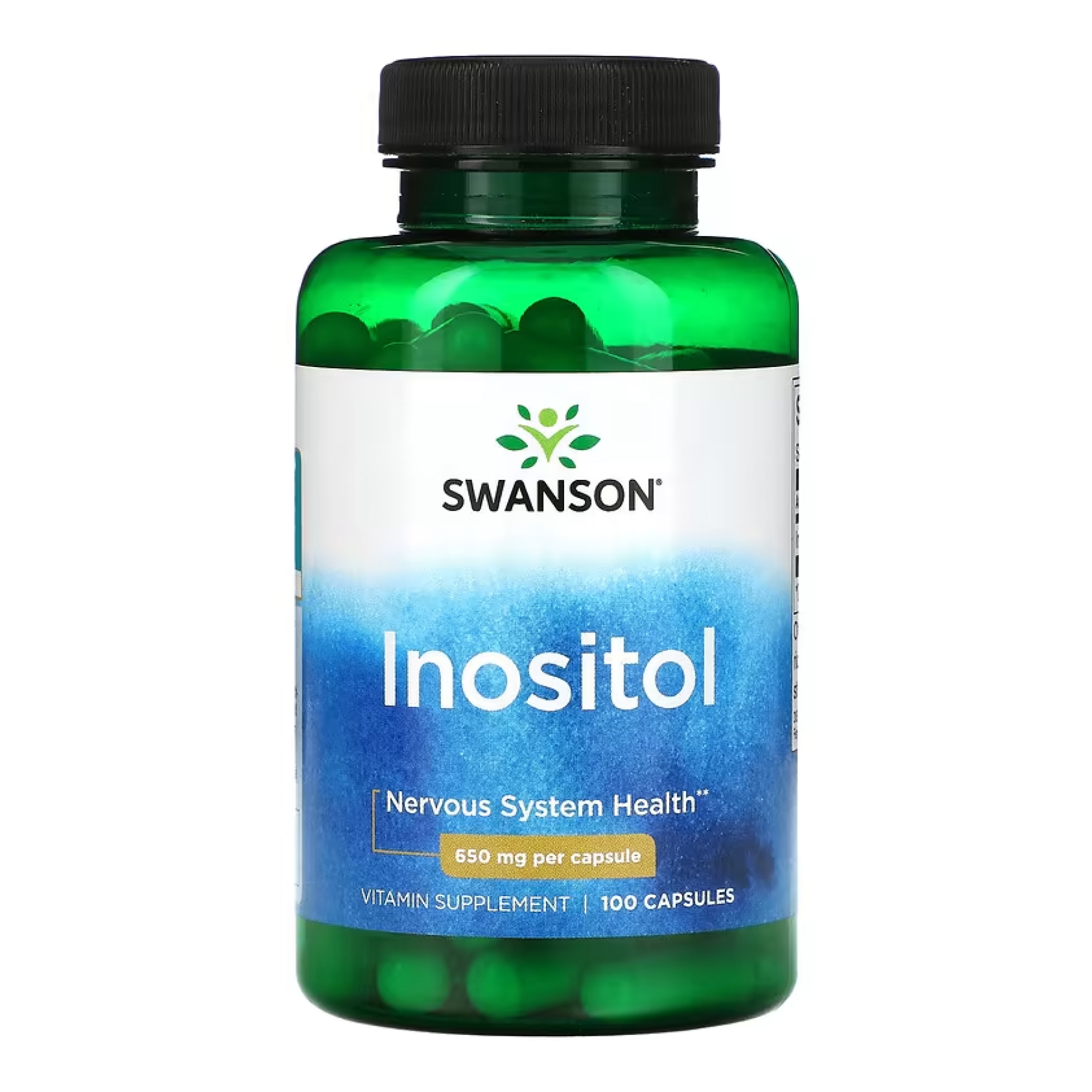 Swanson Inositol 650mg - 100 caps 2023-10-4072