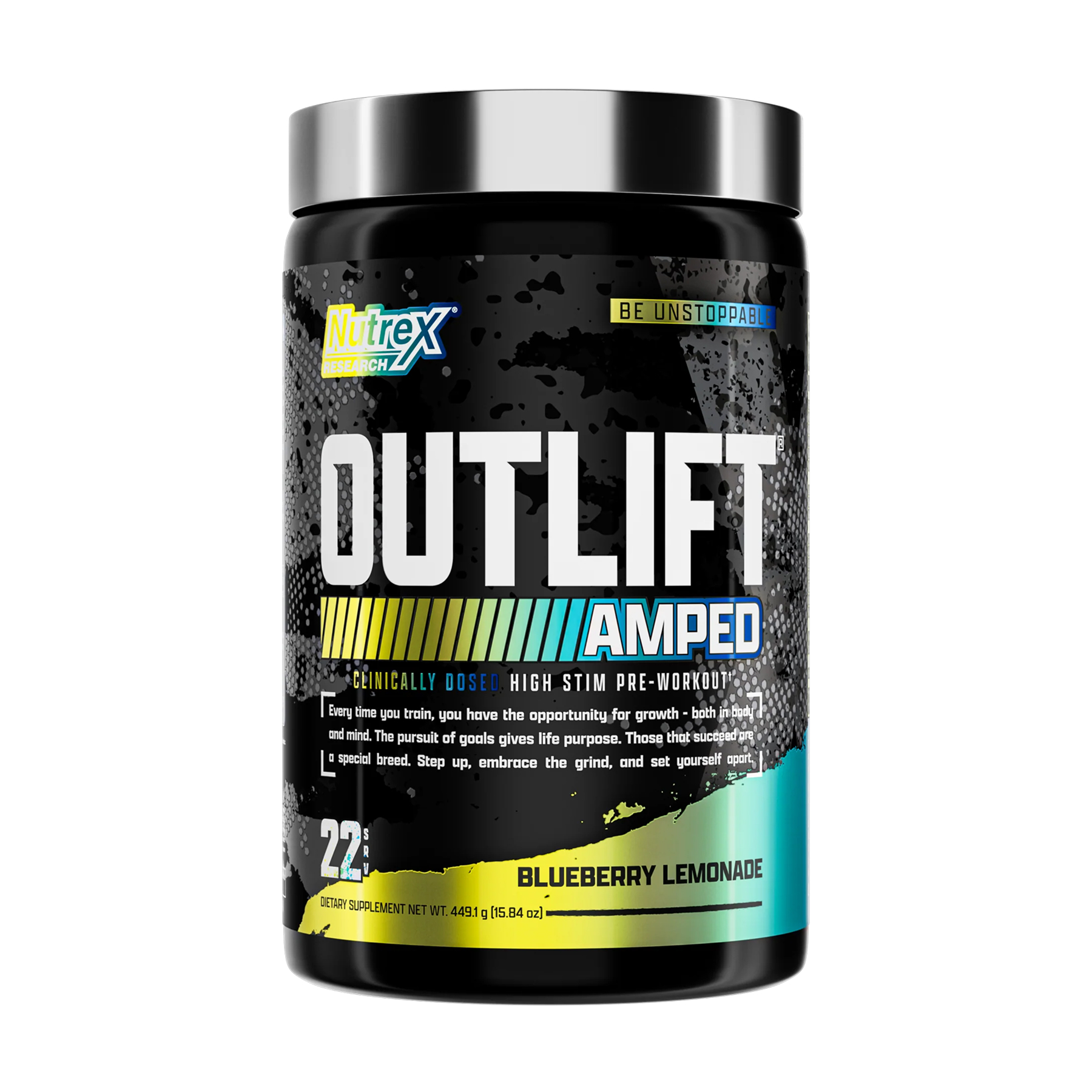 Nutrex Outlift Amped 449.1g Blueberry Lemonade 2023-10-6528
