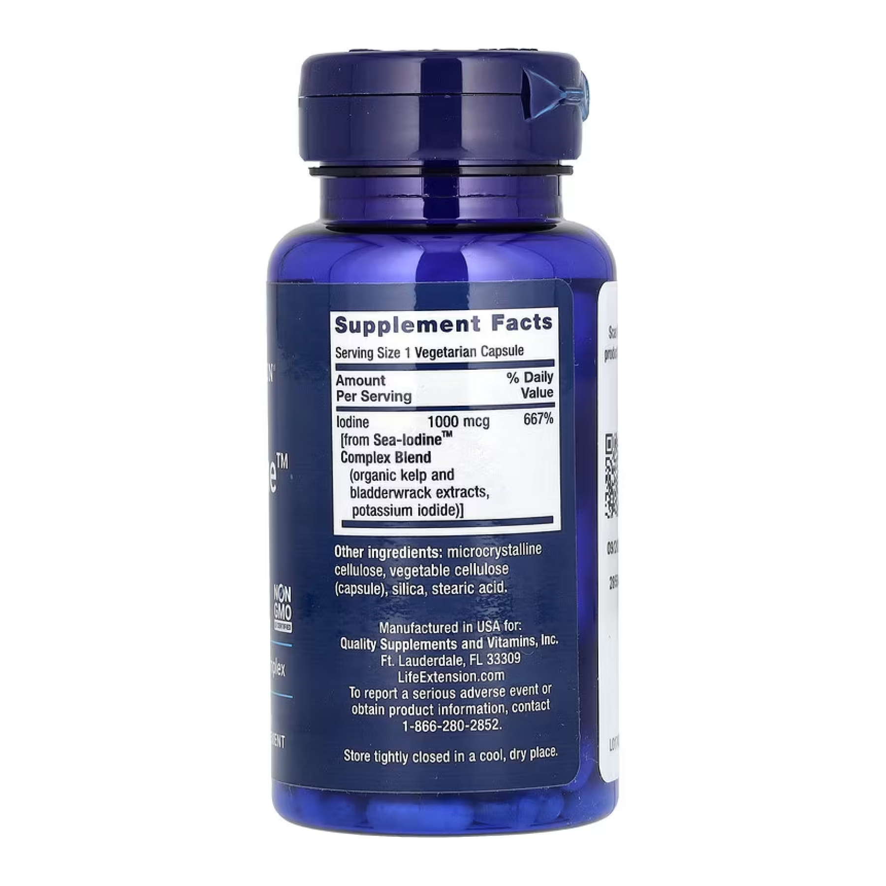 Life Extension Sea-Iodine™ 1000mcg - 60 vcaps (До 12.26) 2024-11-0276