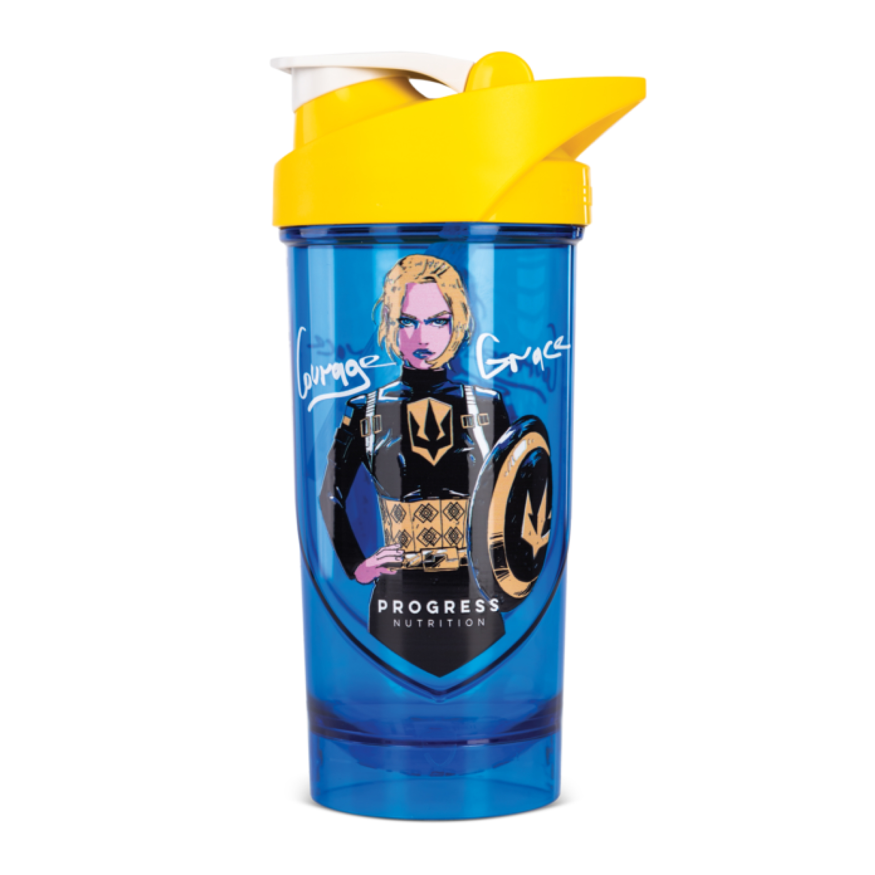 Progress Nutrition Shaker Courage Grace - 700ml Blue 2022-10-2934