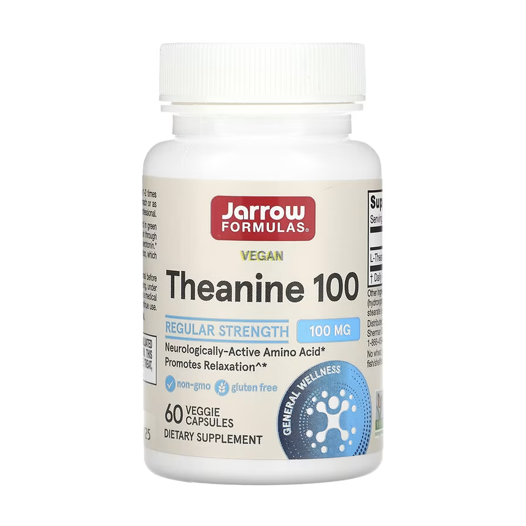 Jarrow Formulas Theanine 100mg - 60 vcaps 2023-10-5575