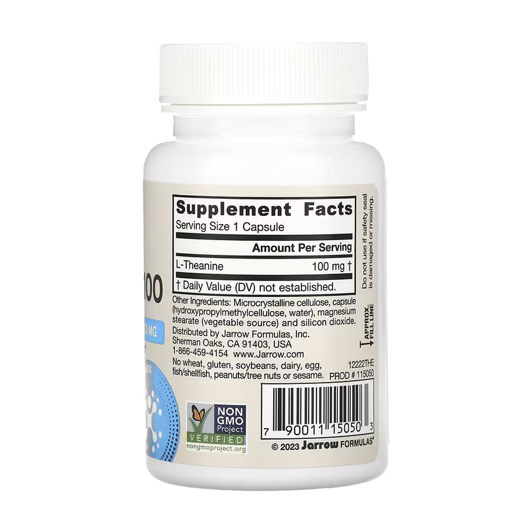 Jarrow Formulas Theanine 100mg - 60 vcaps 2023-10-5575