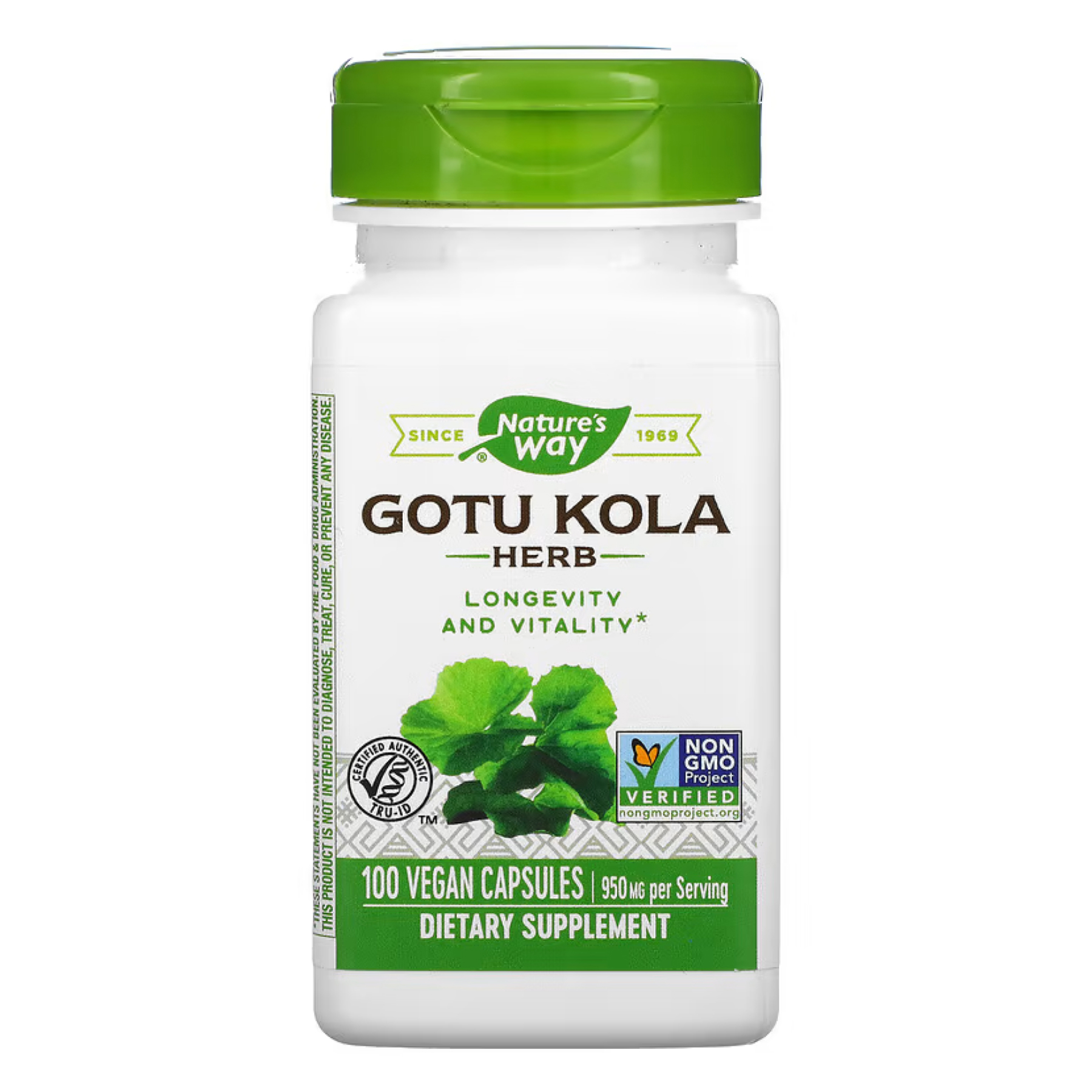 Nature's Way Gotu Kola Herb - 100 vcaps 2022-10-1082