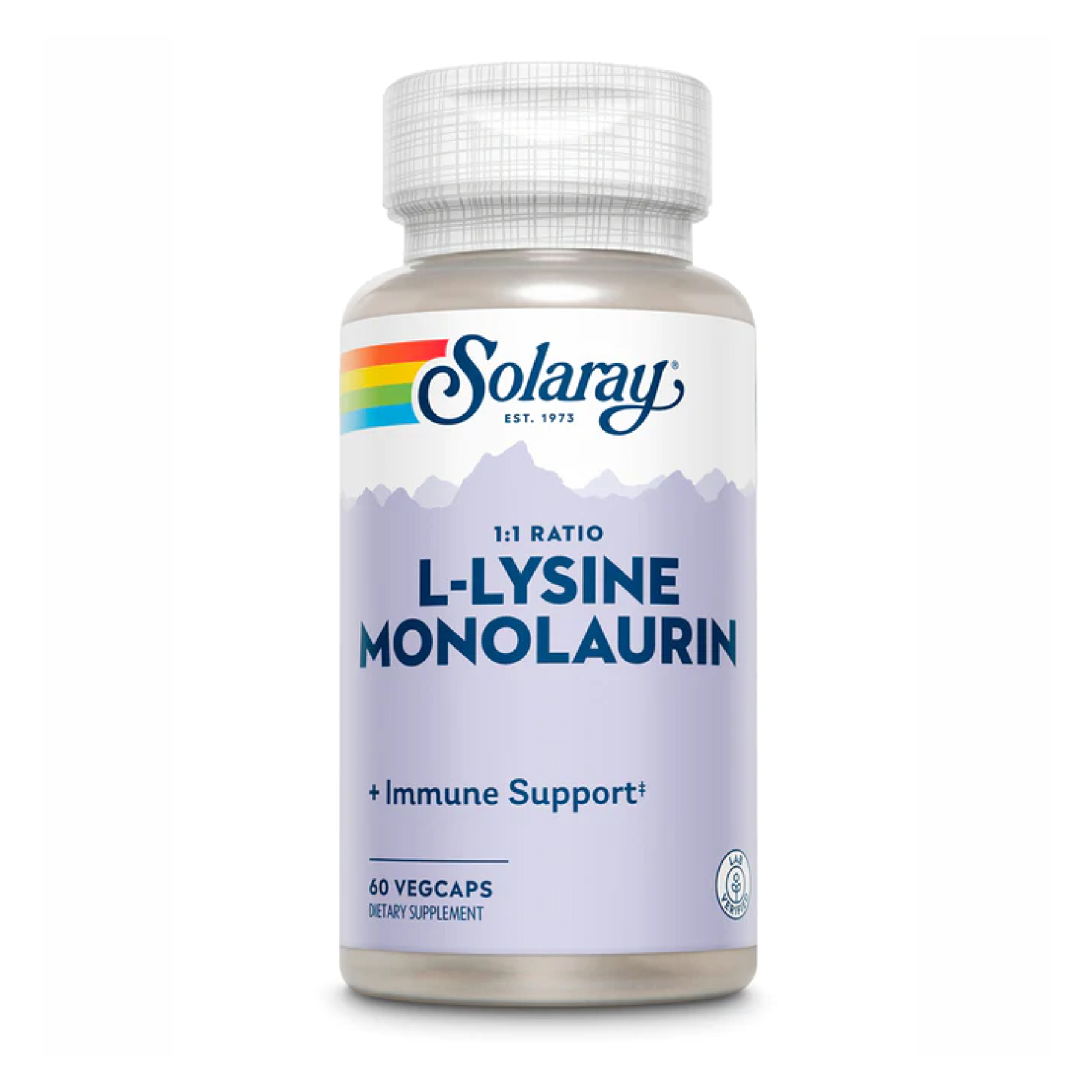Solaray L-Lysine Monolaurin 1:1 - 60 vcaps 2022-10-1033