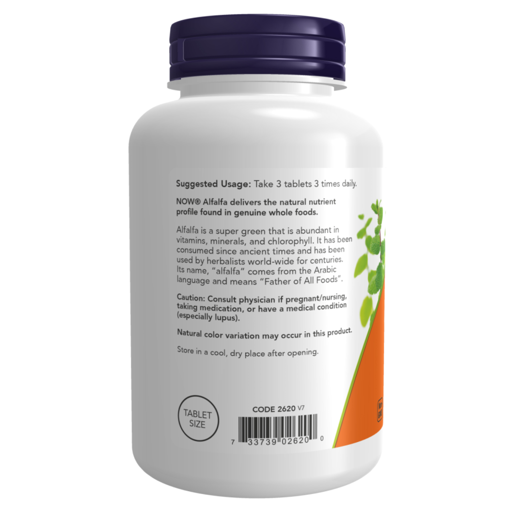 Now Foods Alfalfa 10 Grain - 250 tabs 2022-10-2596