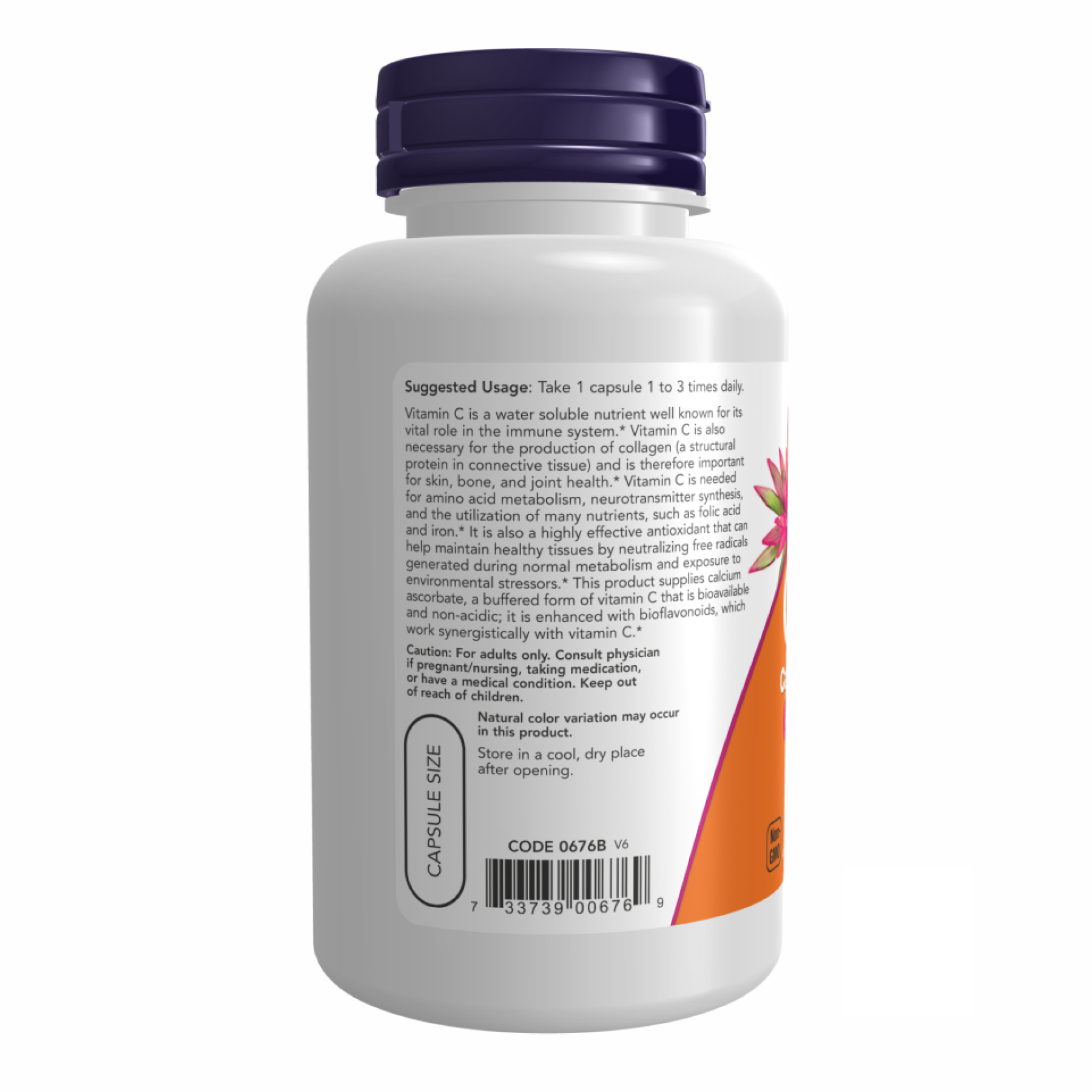 Now Foods C-500 Ascorbate - 100 vcaps 2022-10-0011