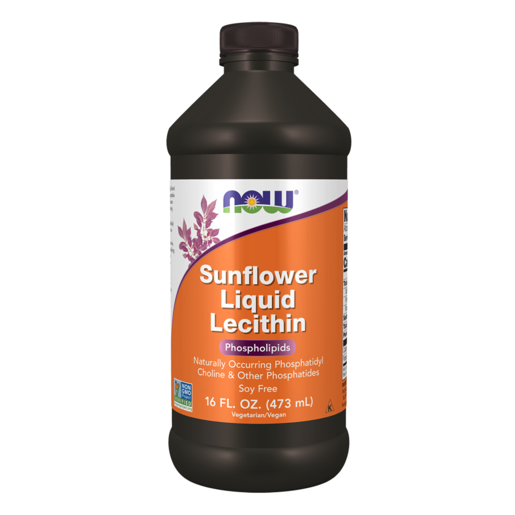 Now Foods Sunflower Liquid Lecithin - 16 fl oz 2022-10-0686