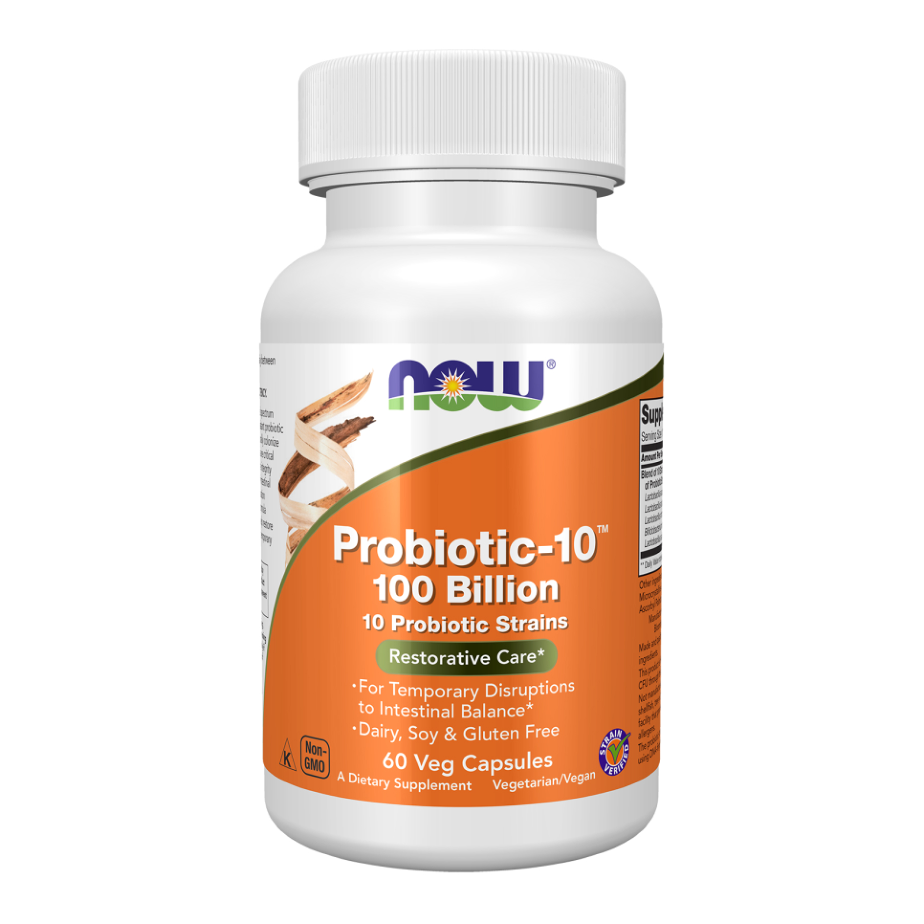 Now Foods Probiotic-10™ 100 Billion - 60 vcaps 2023-10-2436
