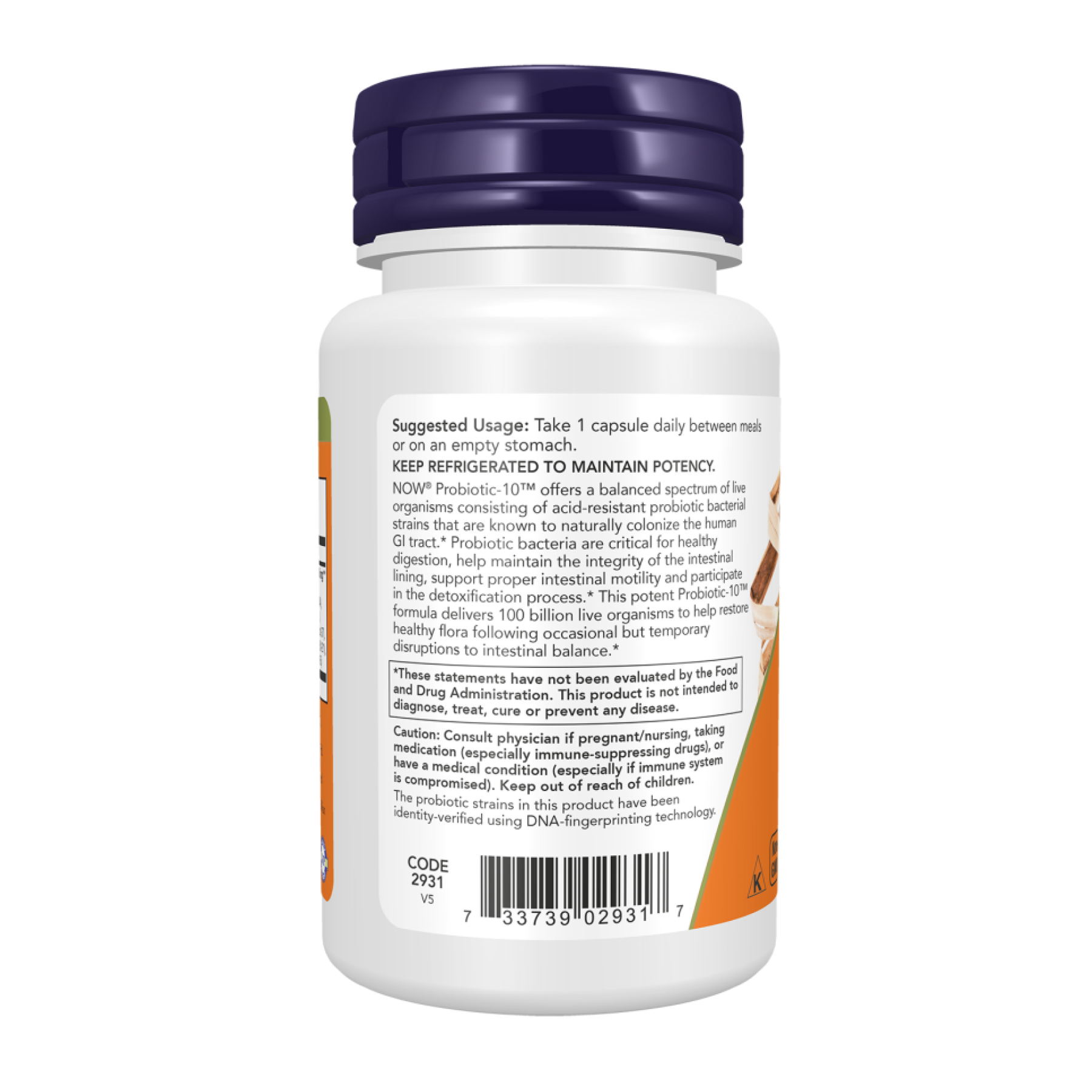 Now Foods Probiotic-10™ 100 Billion - 60 vcaps 2023-10-2436