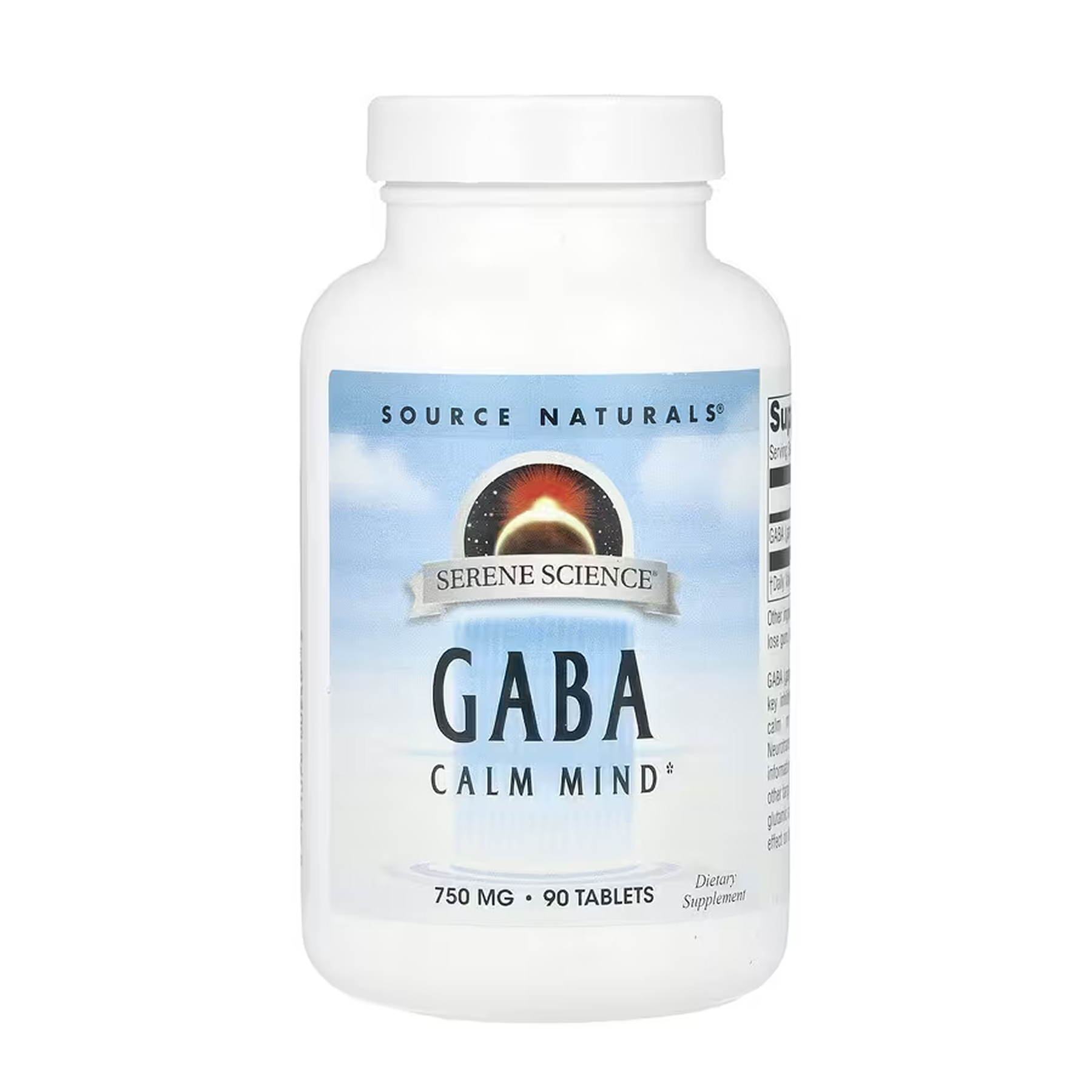 Source Naturals Serene Science® GABA 750 mg - 90 tabs 2023-10-6133