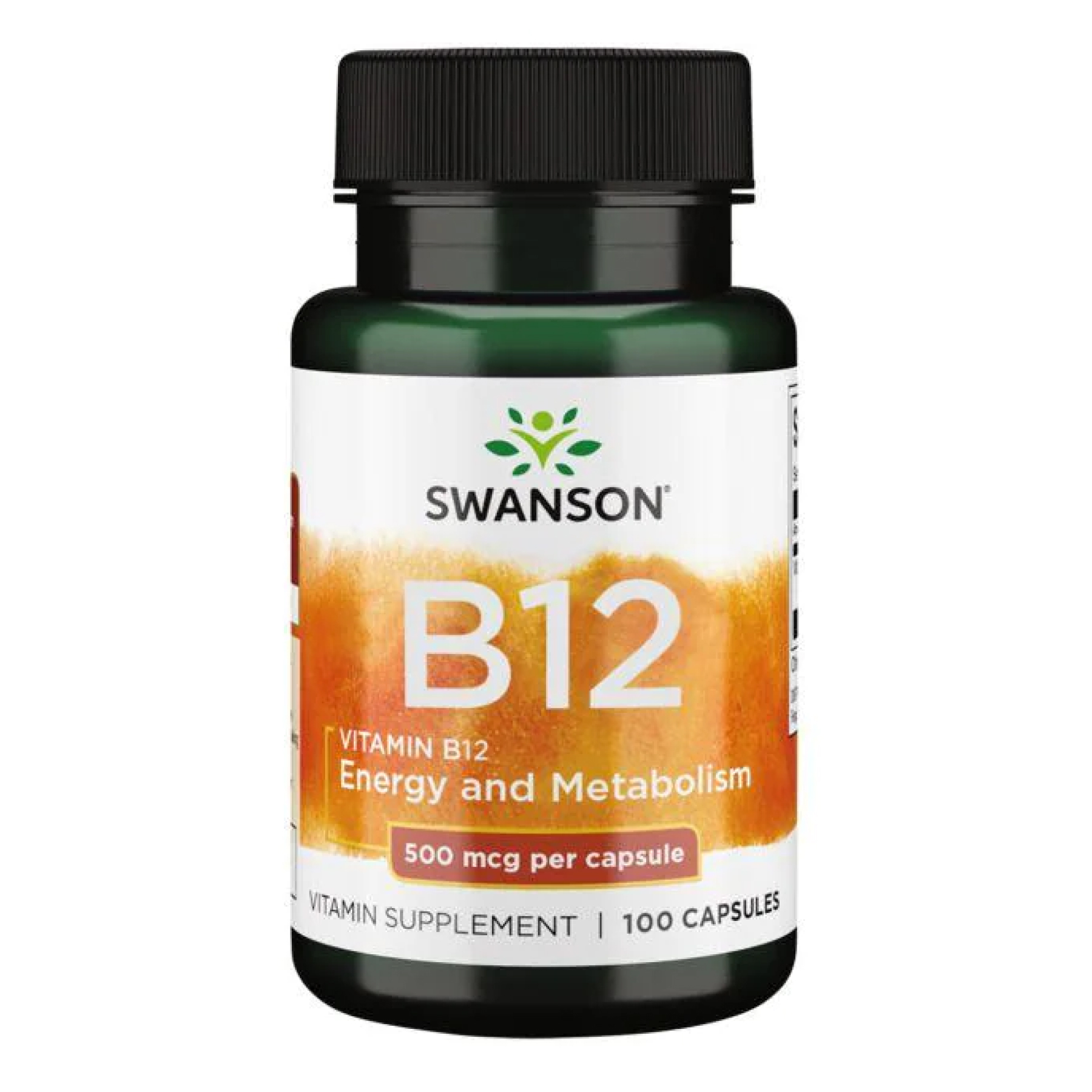 Swanson Vitamin B12 500 mcg - 100 Caps 100-48-9928787-20