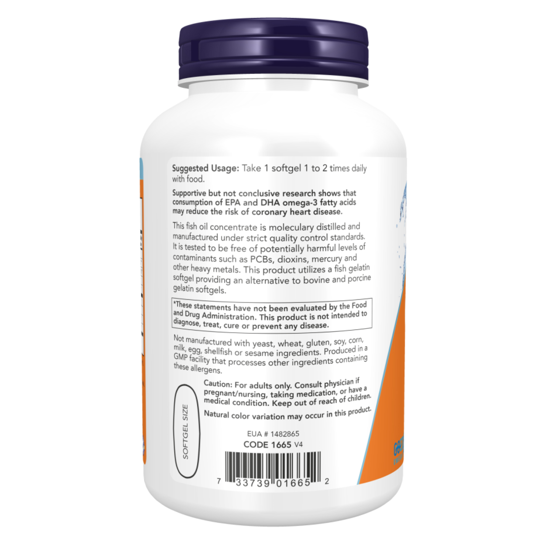 Now Foods Ultra Omega-3 FO 500/250 Fish Gelatin - 180 Softgels 2022-10-0411