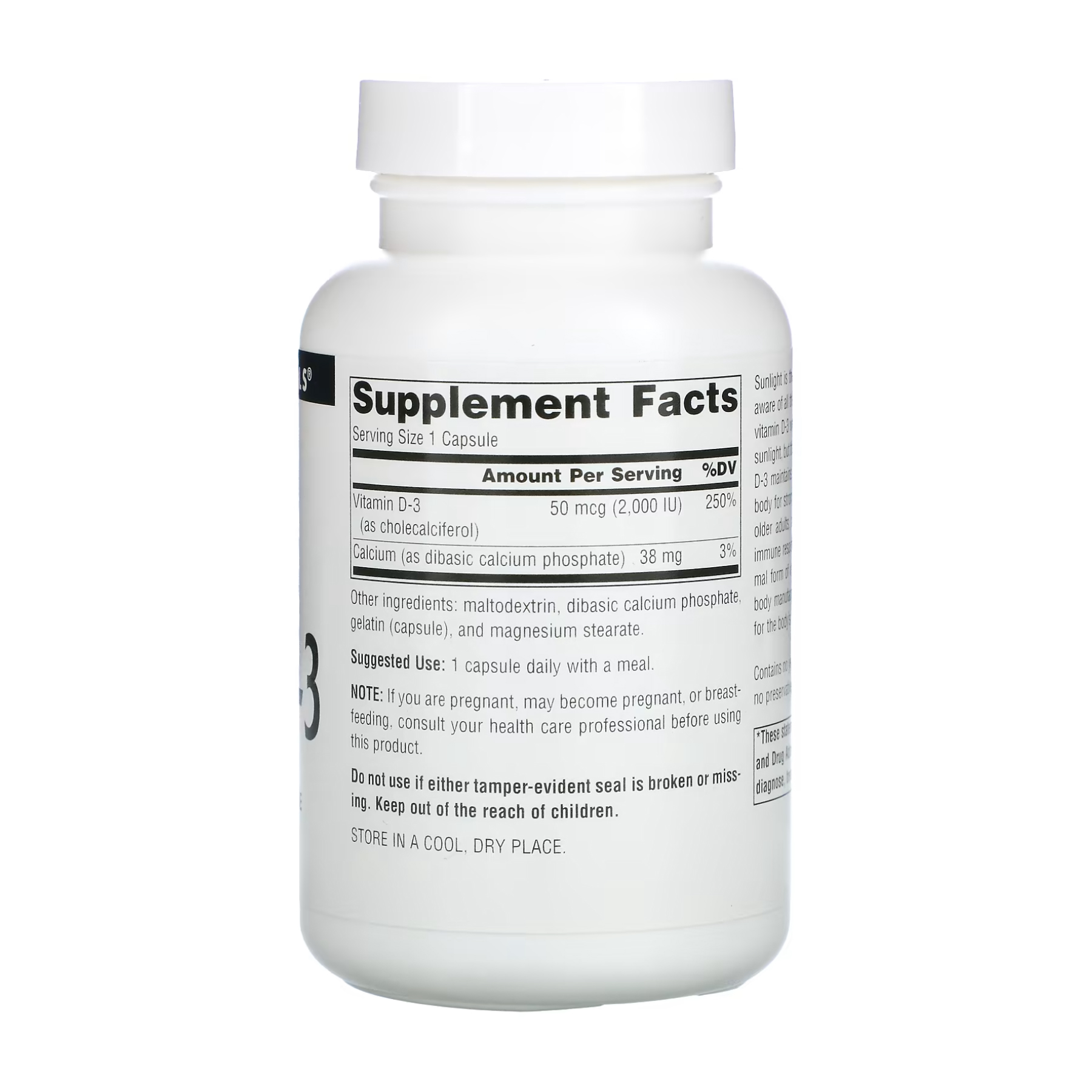 Source Naturals Vitamin D-3 2000 IU - 200 caps 2023-10-2705