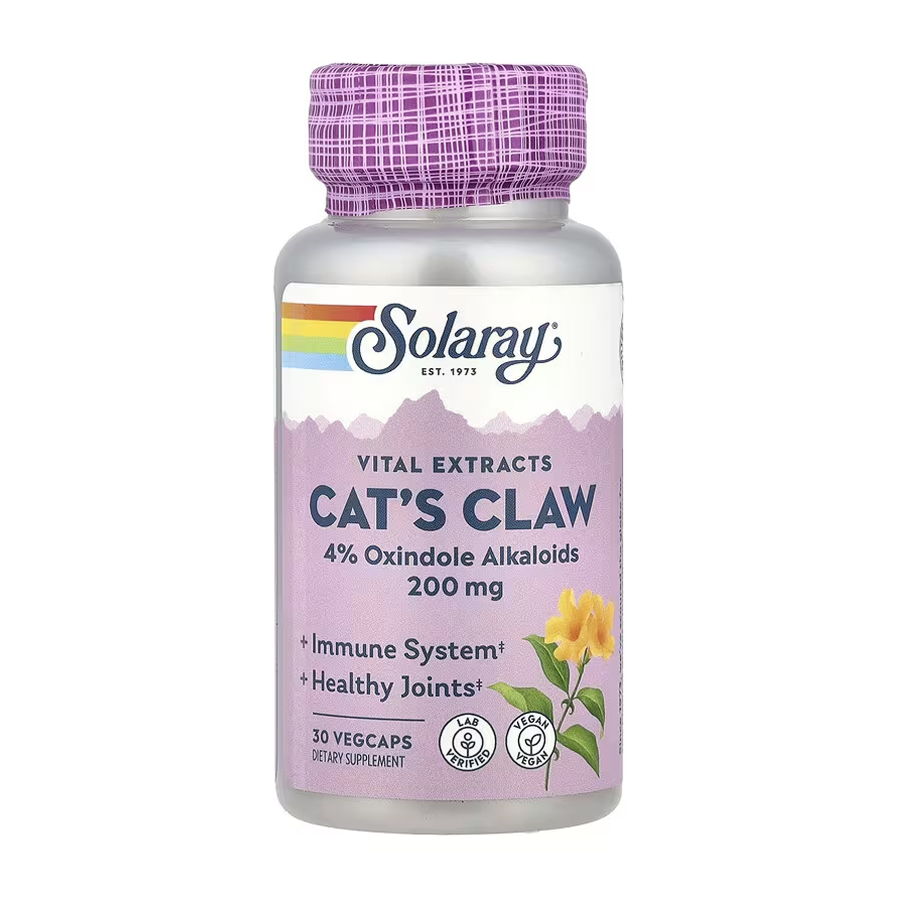 Solaray Cat's Claw 200 mg - 30 vcaps 2023-10-6874