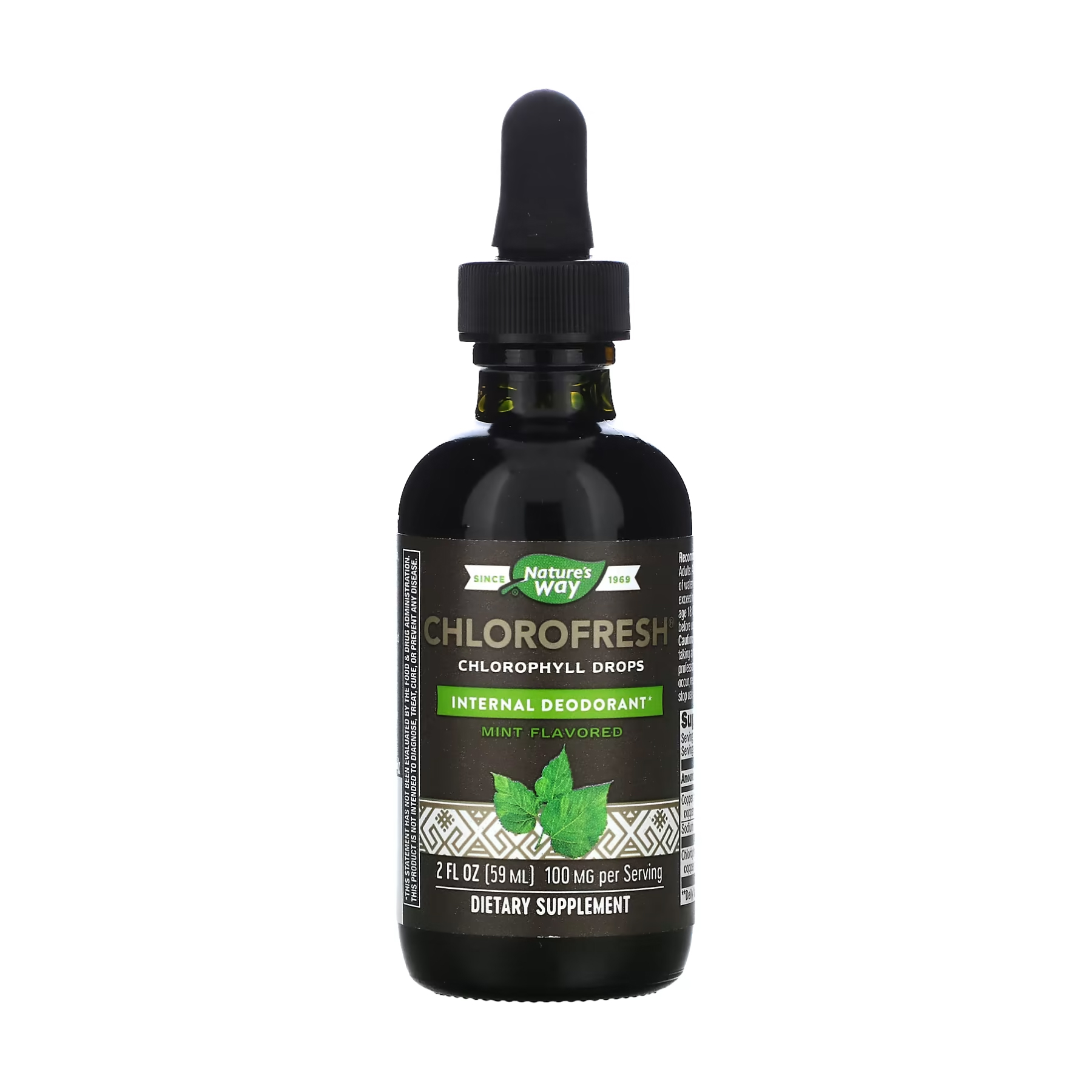 Nature's Way Chlorofresh® Mint 40X Liquid - 59 ml (Пошкоджена упаковка) 2023-10-7864