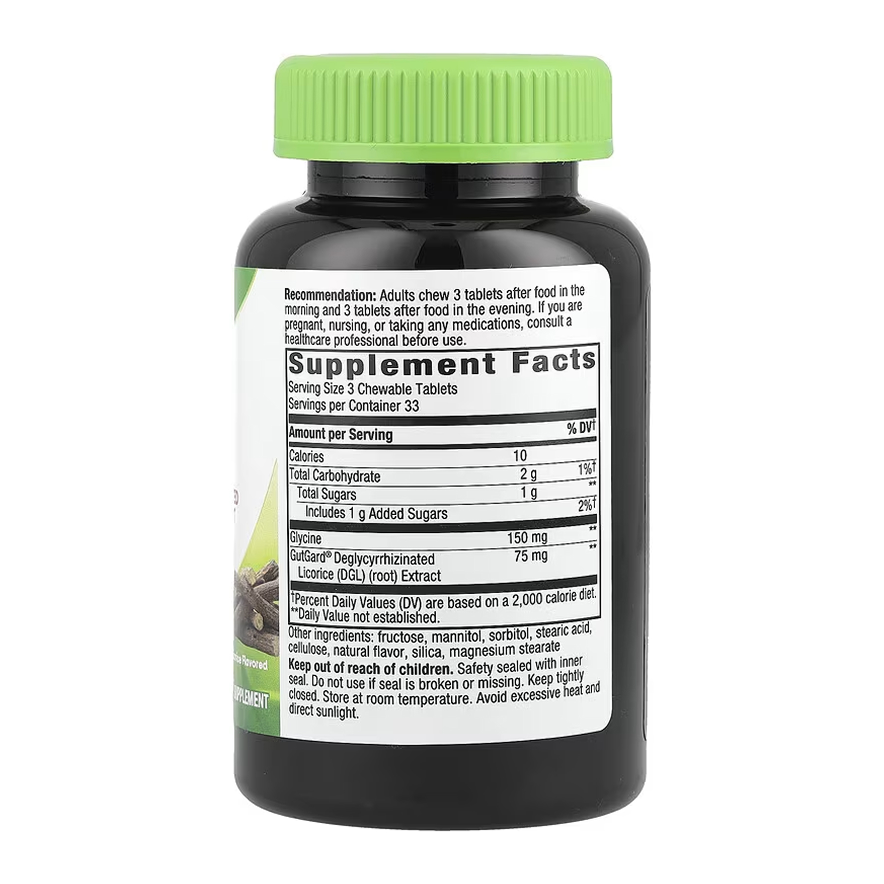 Nature's Way DGL - 100 chew tabs 2023-10-6429