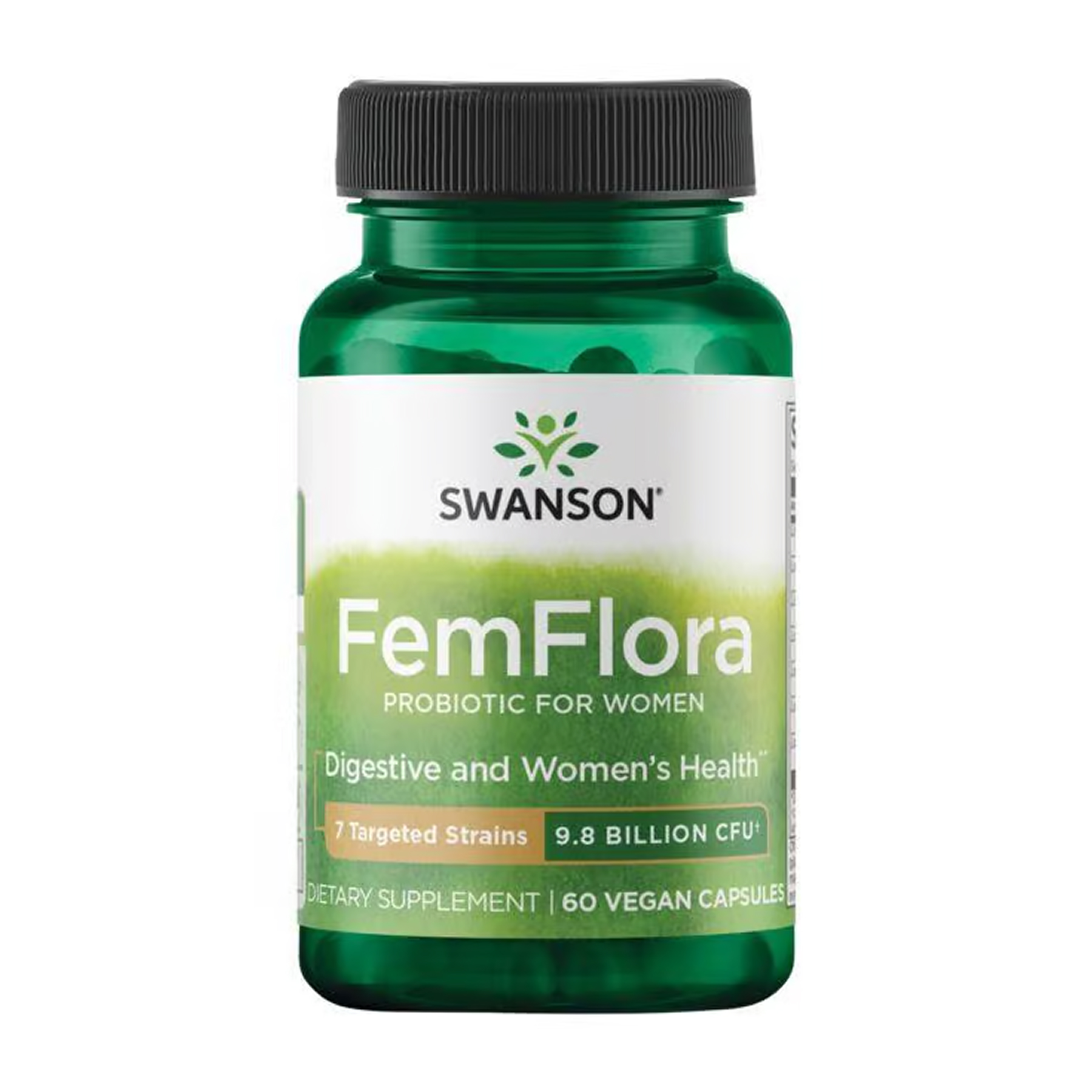 Swanson Femflora Probiotic for Women 9.8 Billion - 60 caps 2023-10-5863
