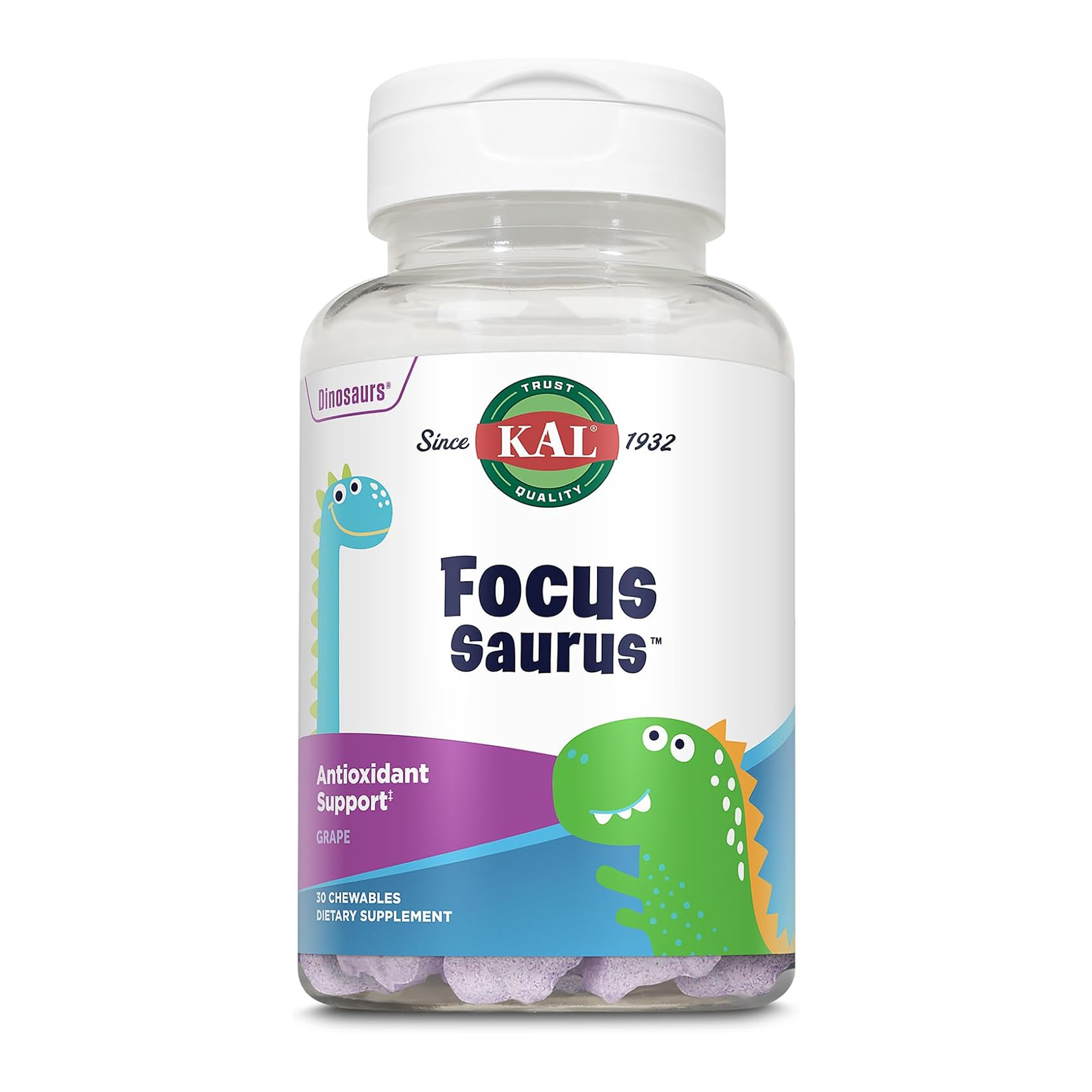 KAL Focus-Saurus - 30 chewables Grape 2023-10-6712