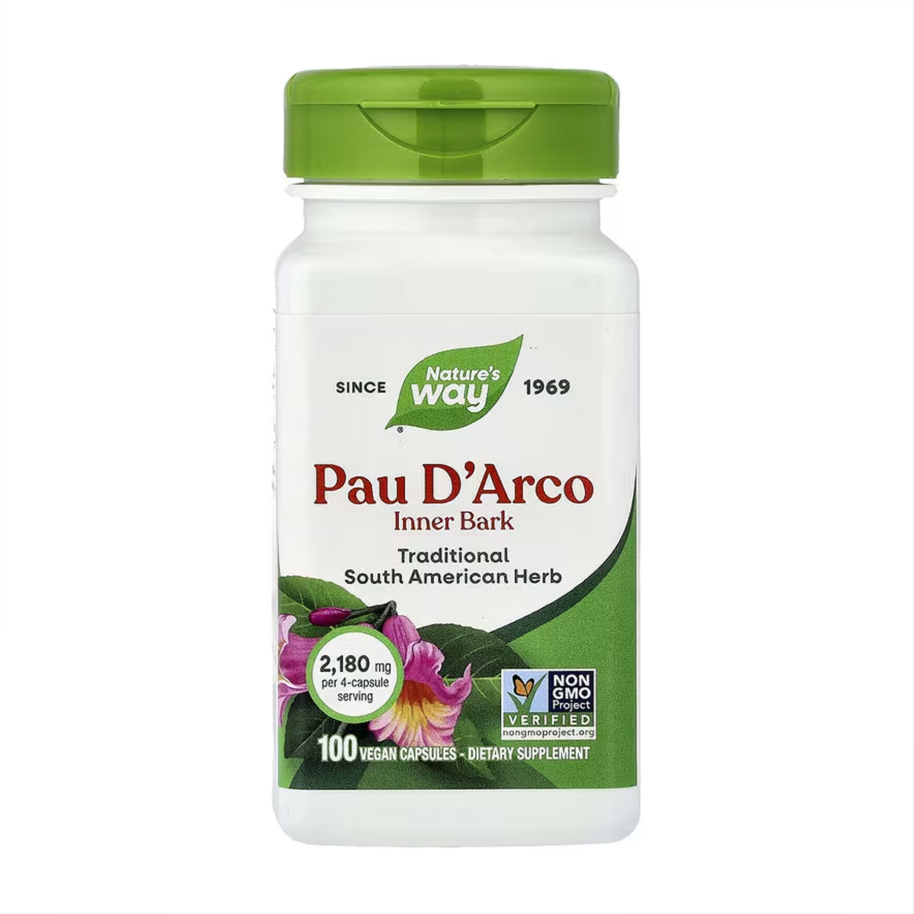 Nature's Way Pau D'Arco Inner Bark - 100 vcaps 2022-10-0607