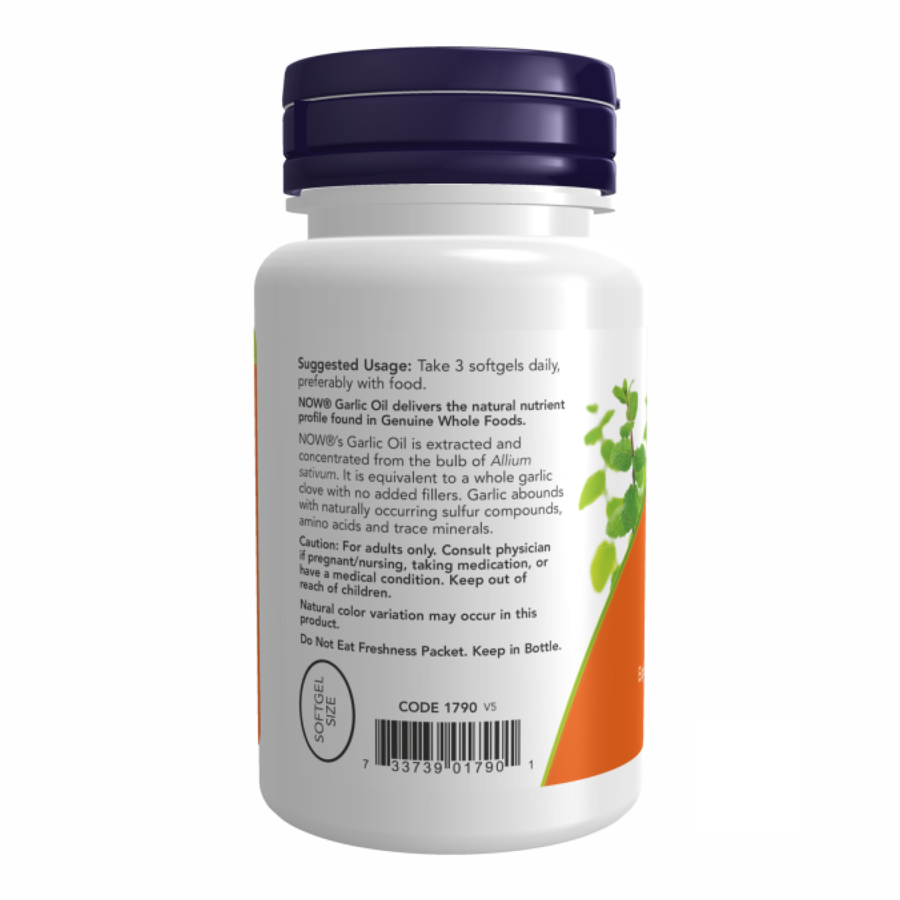 Now Foods Garlic Oil 1500mg - 100 sgels 2022-10-0065