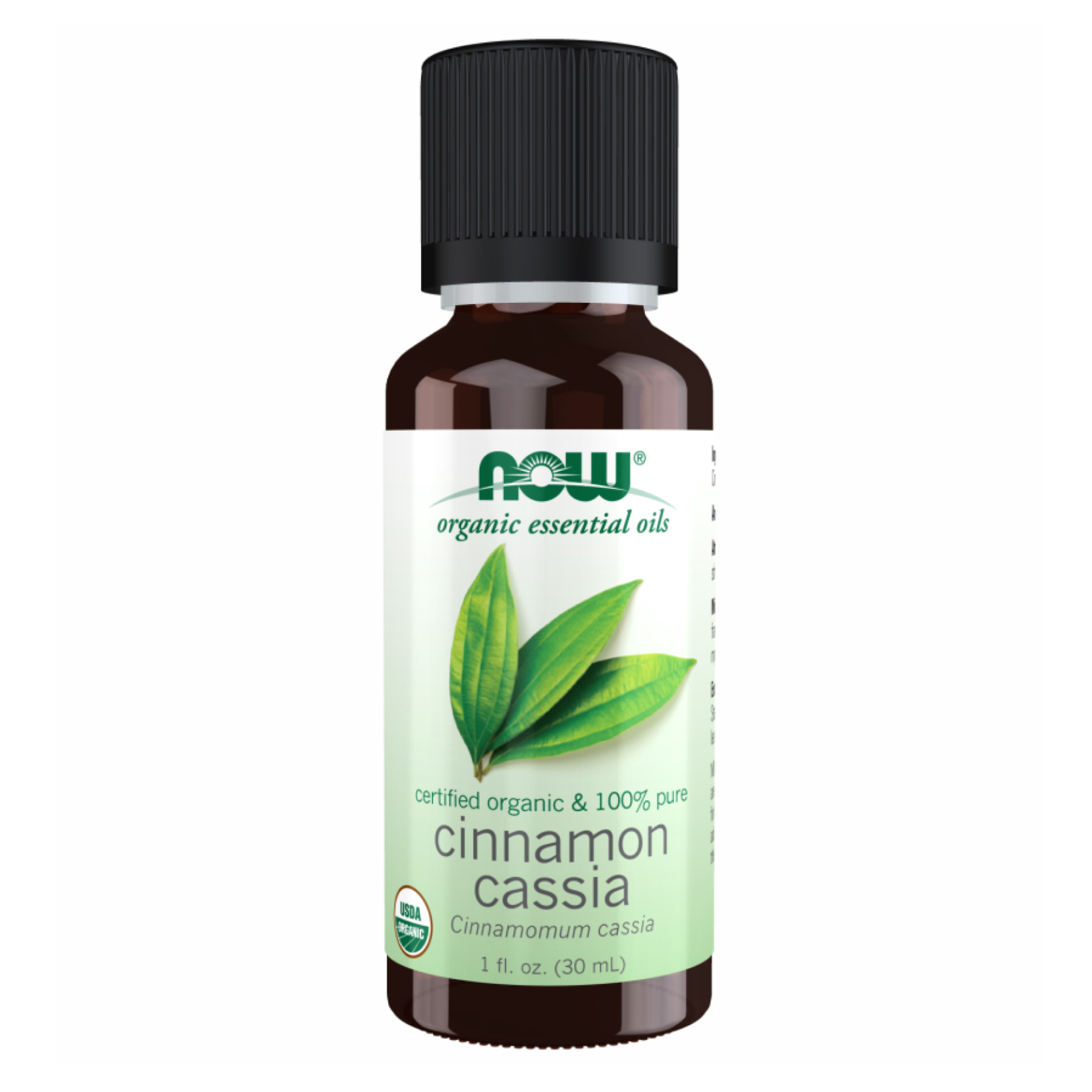 Now Foods Org Cinnamon Cassia Oil - 30ml (1fl.0z) (Повреждена этикетка) 2023-10-3339