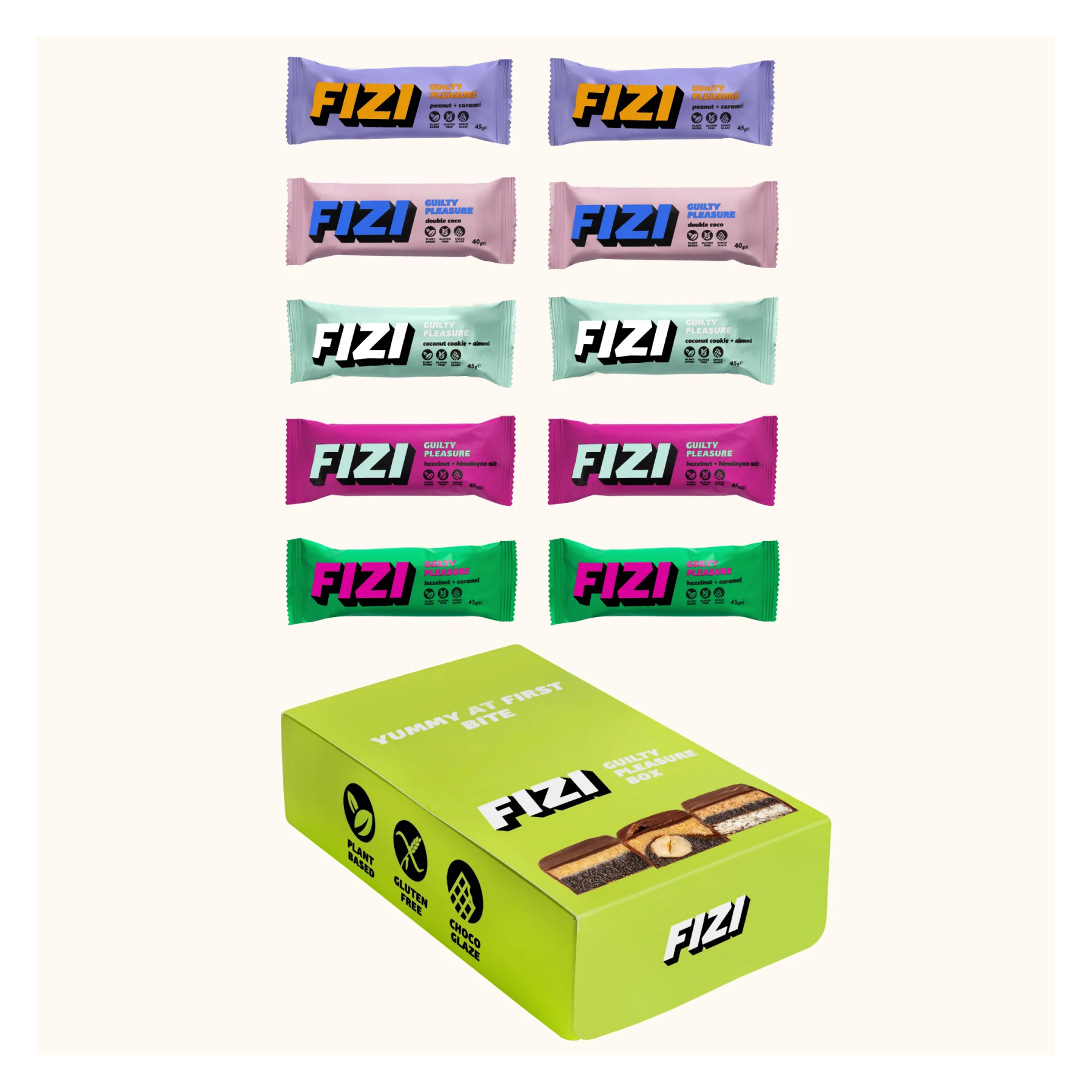 FIZI FIZI Guilty Pleasure Box - 10x45g 2022-10-0936