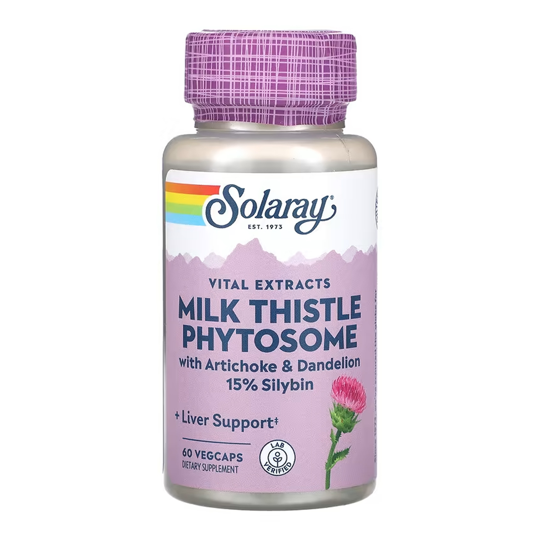 Solaray Milk Thistle Phytosome 200mg - 60 vcaps 2023-10-6875
