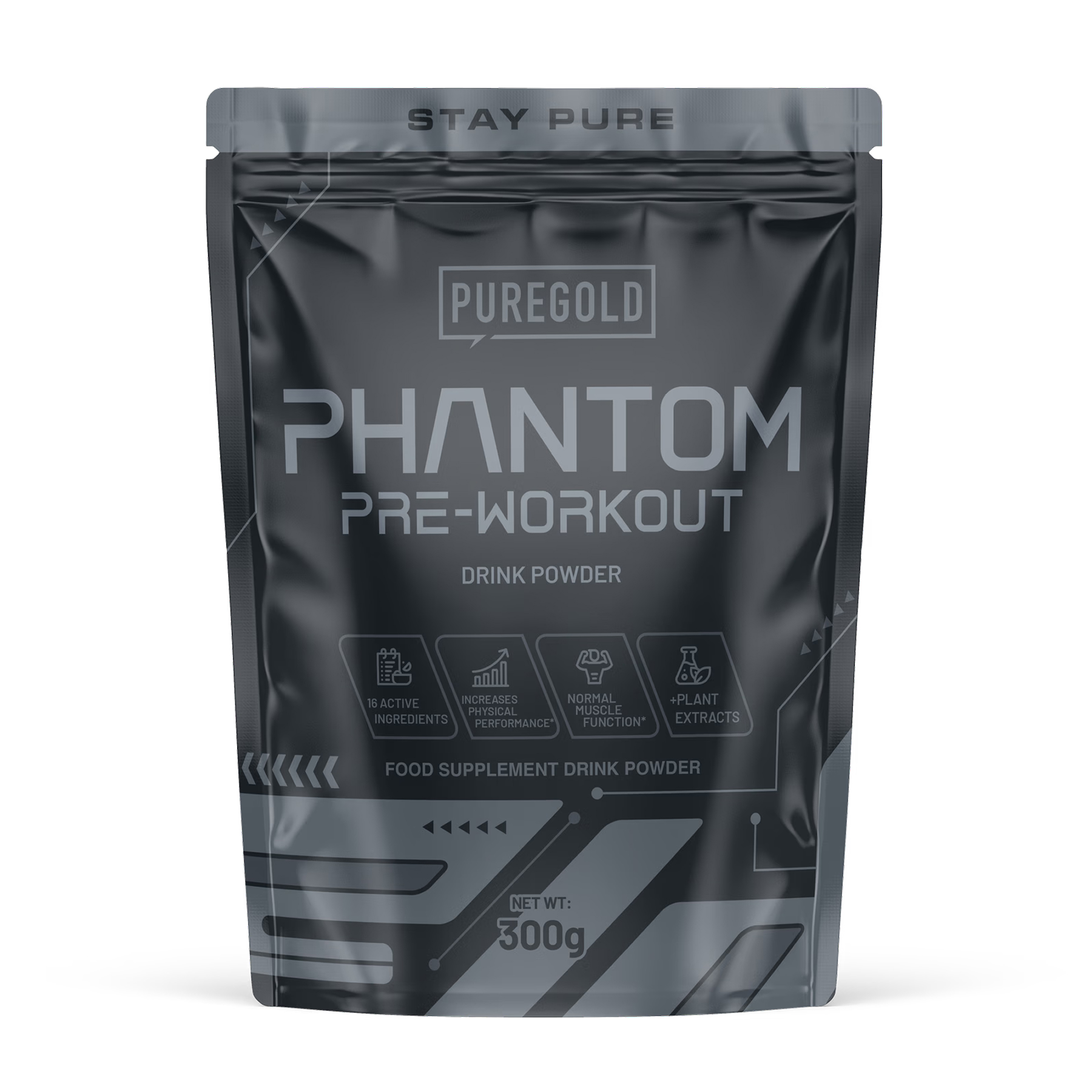 Pure Gold Phantom Pre-Workout - 300g Pineapple 2023-10-7316