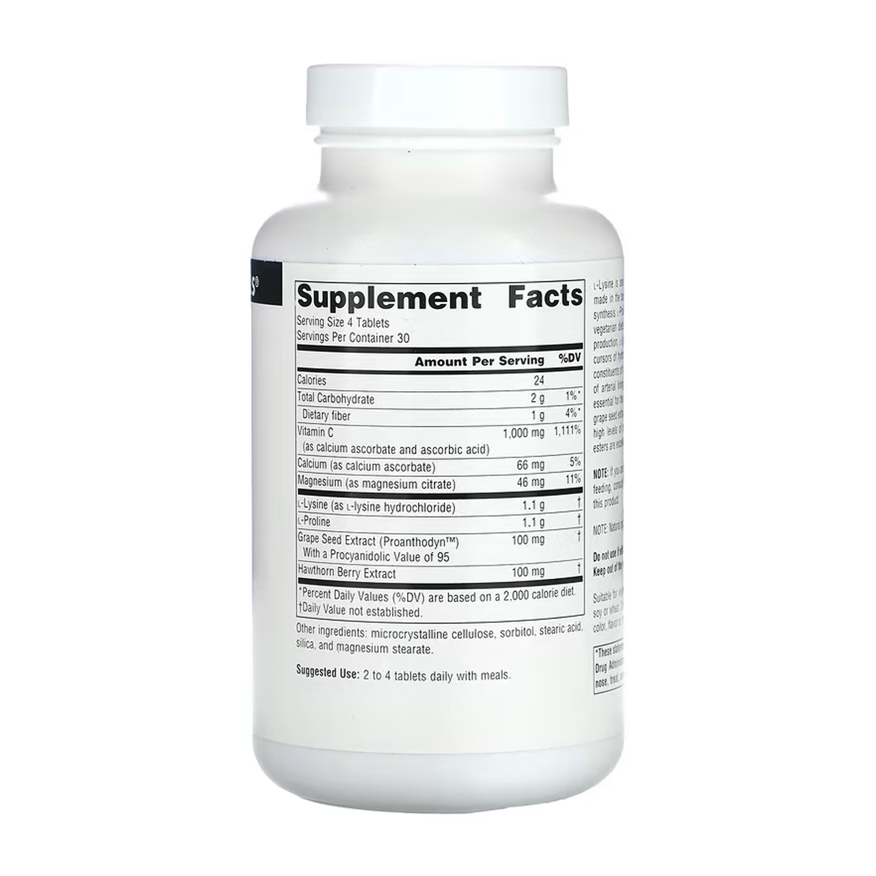 Source Naturals Proline & Lysine 550 mg - 120 tabs 2023-10-6140