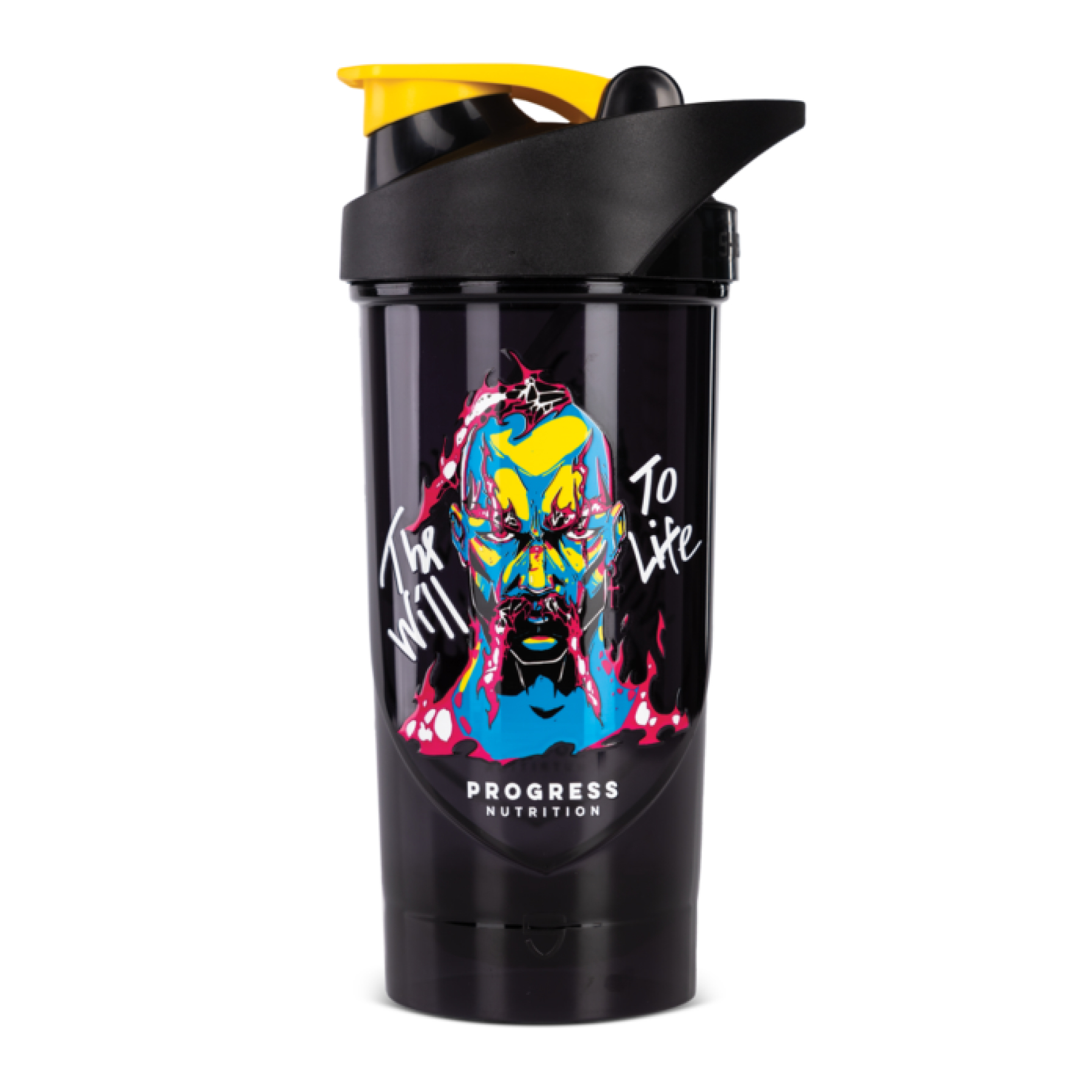 Progress Nutrition Shaker The Will To Life - 700ml Black 2022-10-2936