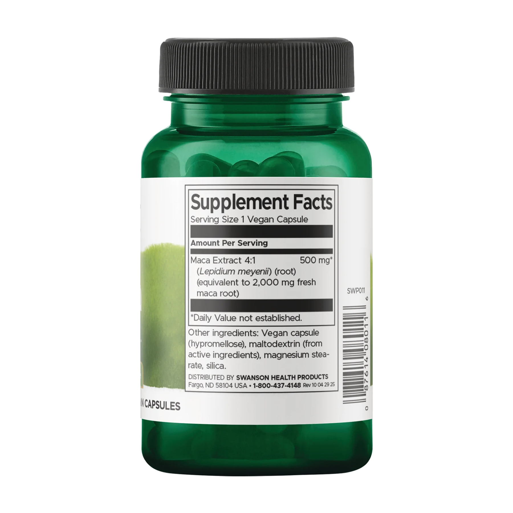Swanson Maca 500mg - 60caps 100-50-6275531-20