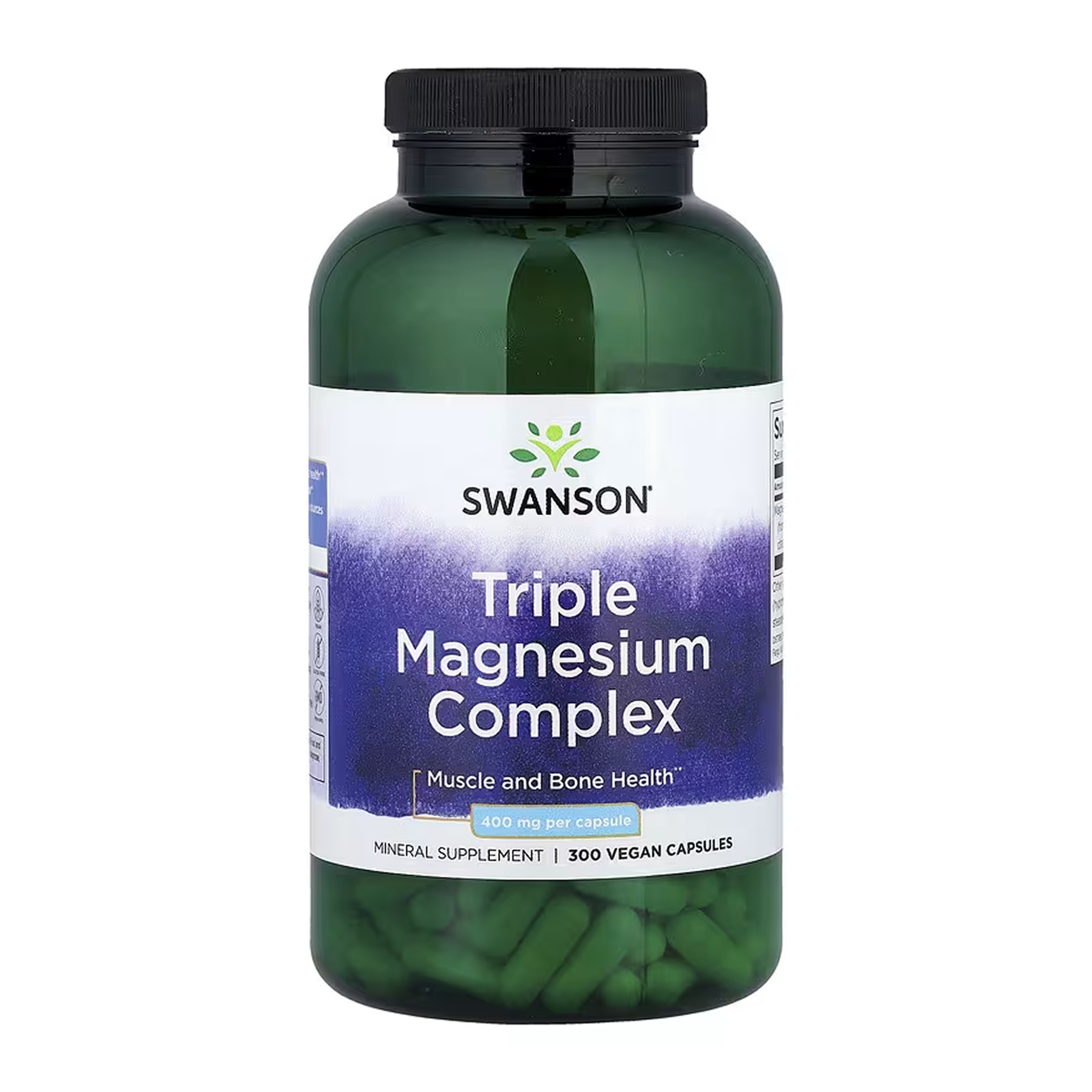 Swanson Triple Magnesium Complex 400mg - 300caps 100-89-7242277-20