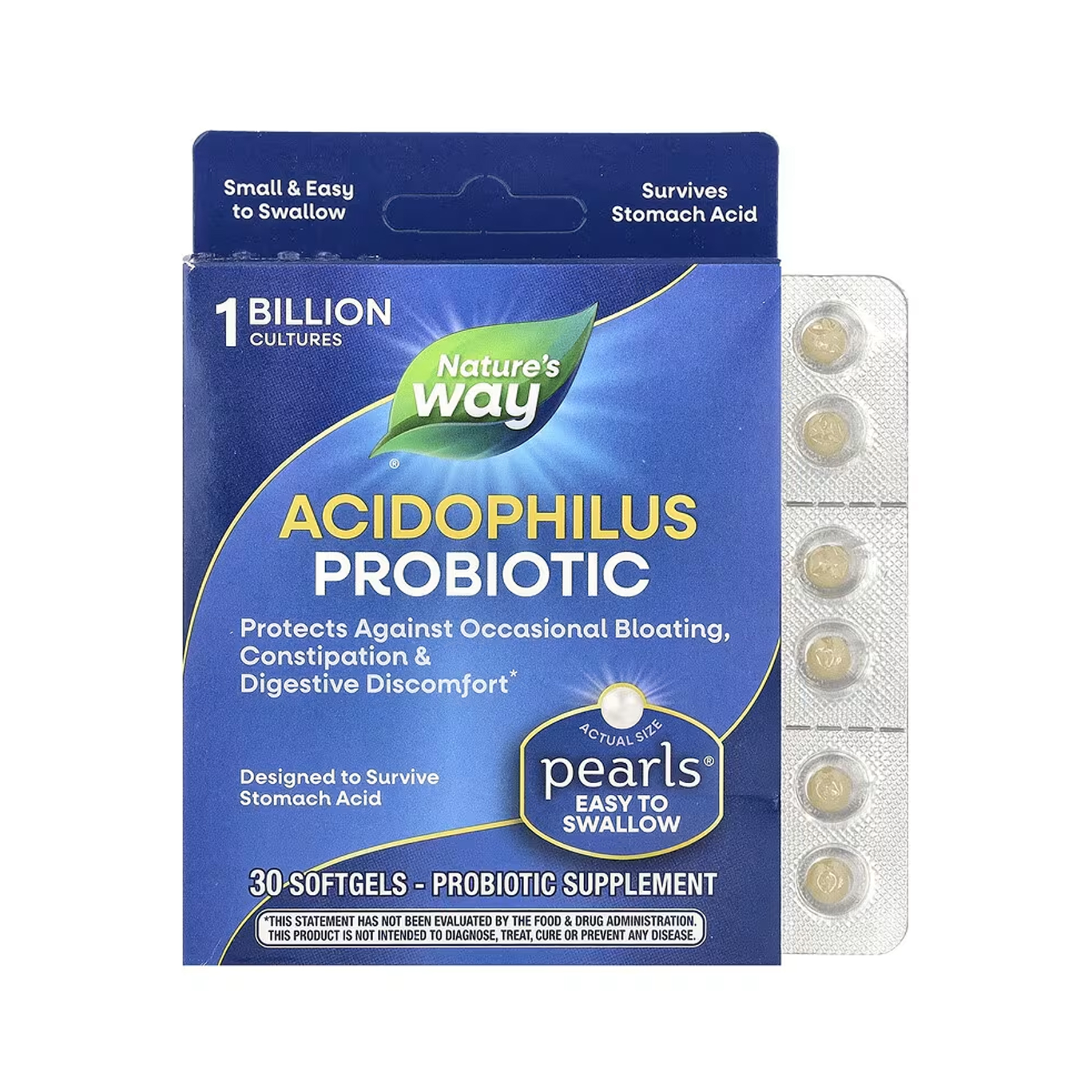 Nature's Way Acidophilus Probiotic - 30 softgels 2023-10-6431