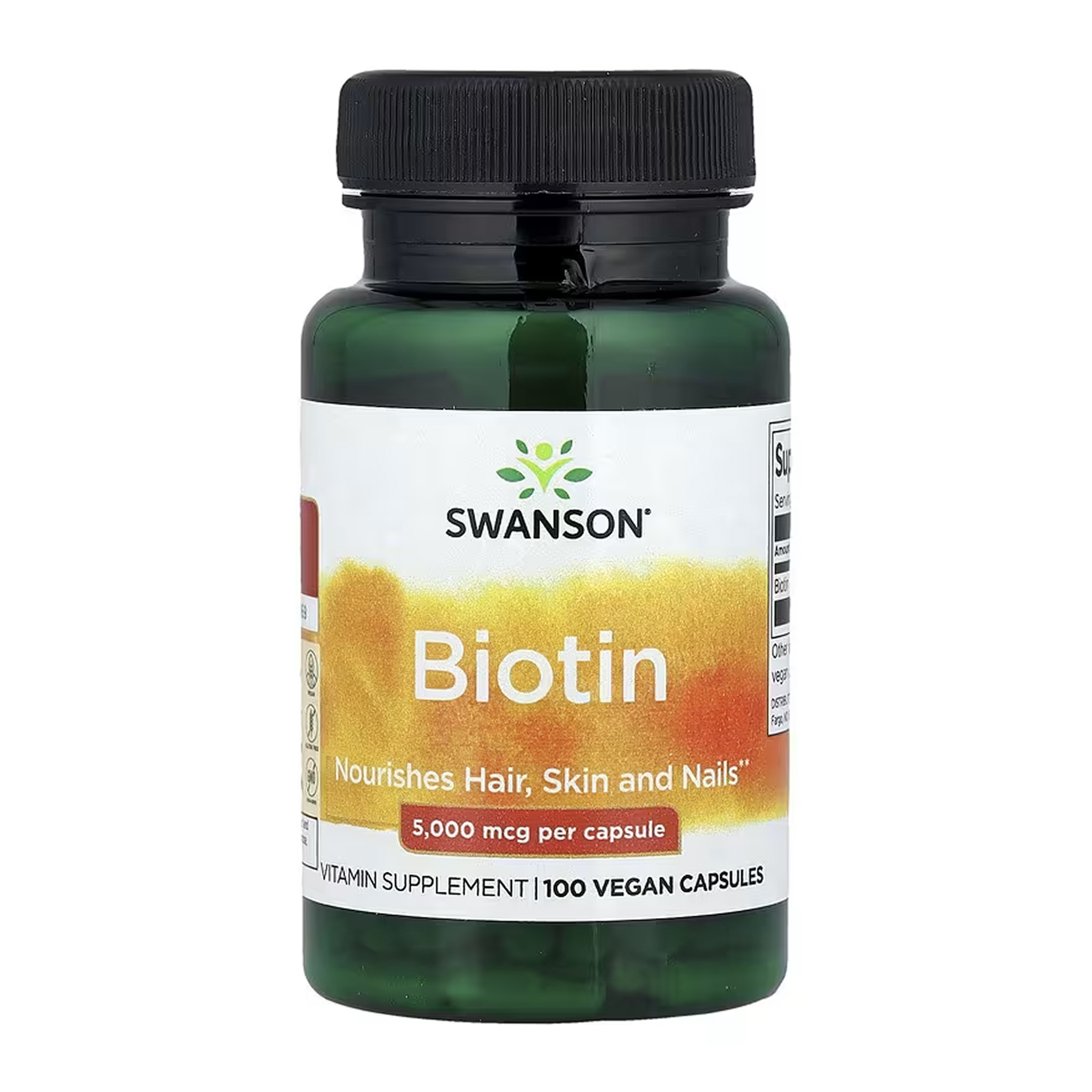 Swanson Biotin 5000mcg - 100 caps (Пошкоджена етикетка) 2024-11-0010