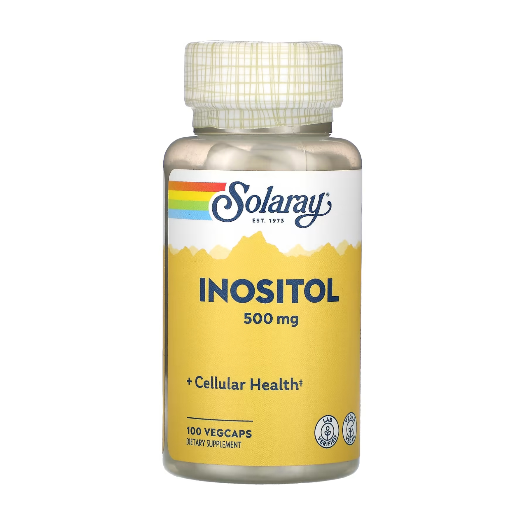 Solaray Inositol 500mg - 100 vcaps 2023-10-3208