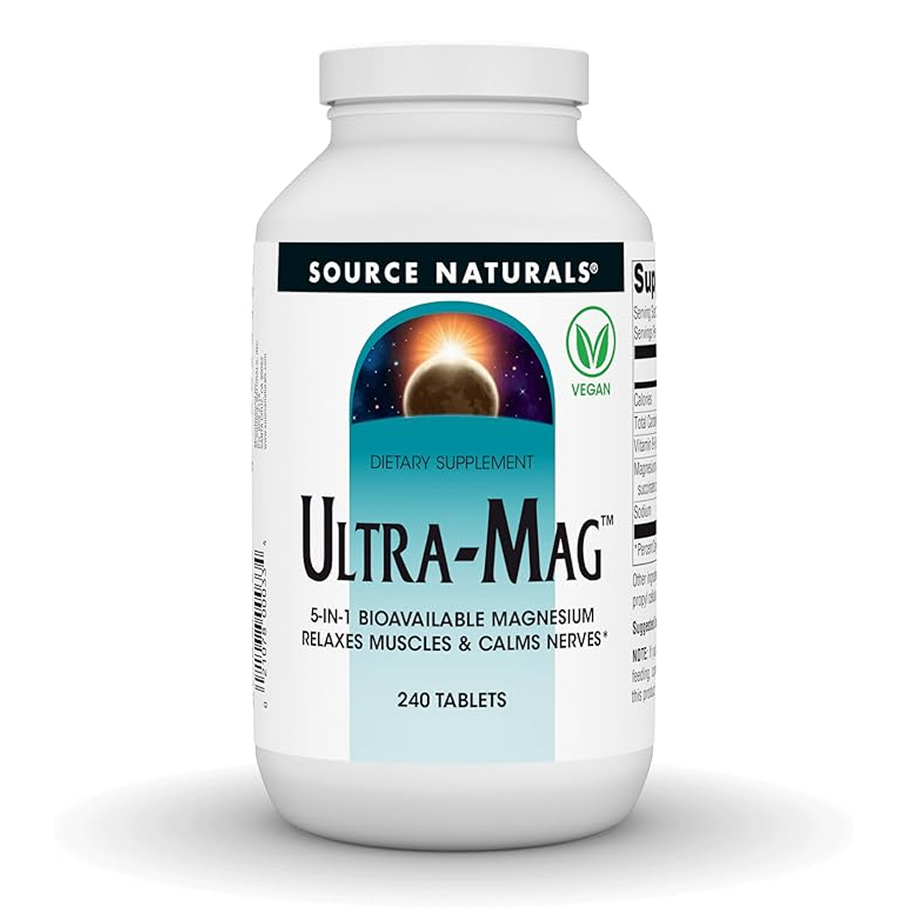 Source Naturals Ultra-Mag Magnesium Complex - 240 tabs (Повреждена банка) 2023-10-7866