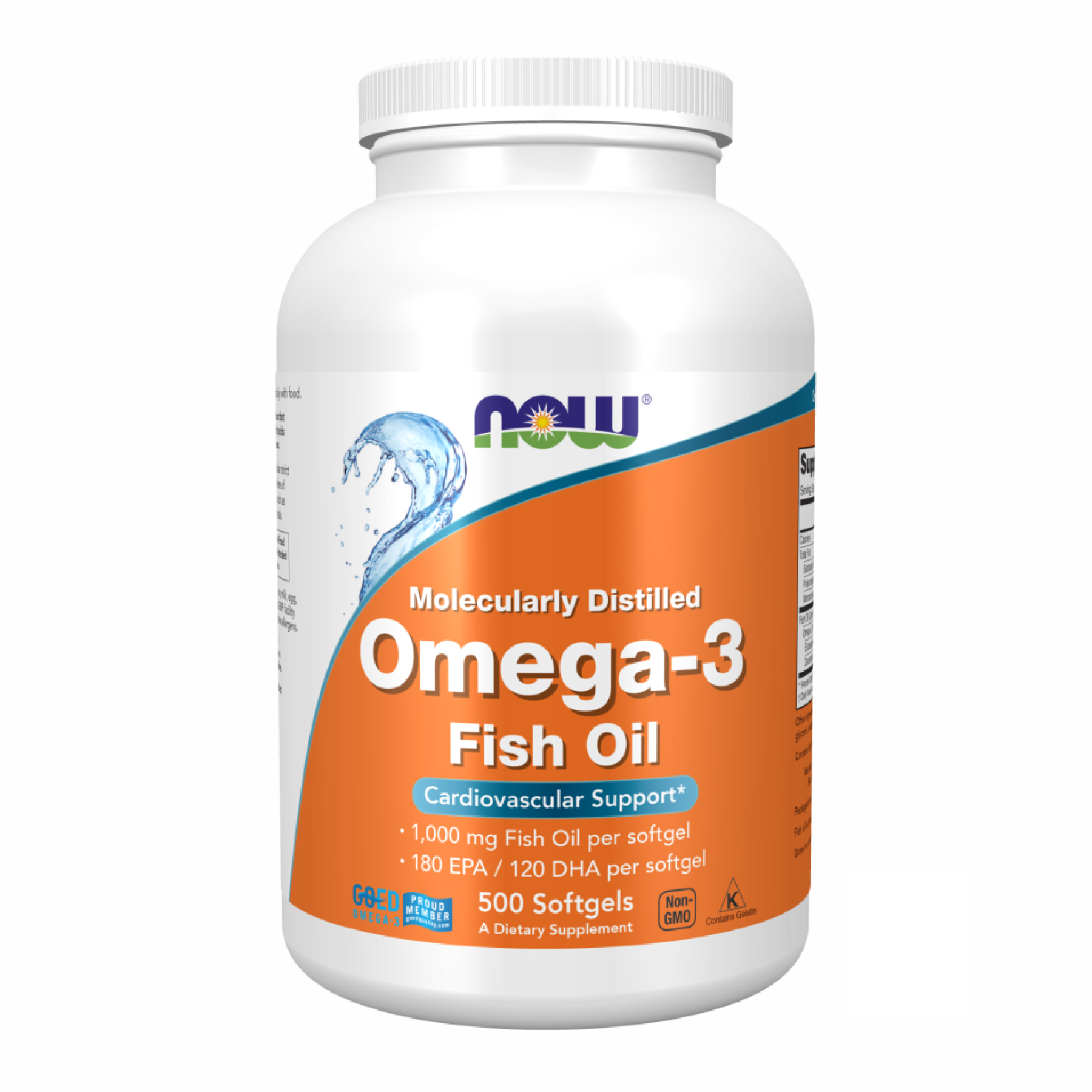 Now Foods Omega 3 1000mg - 500 Sgels 100-27-6508950-20