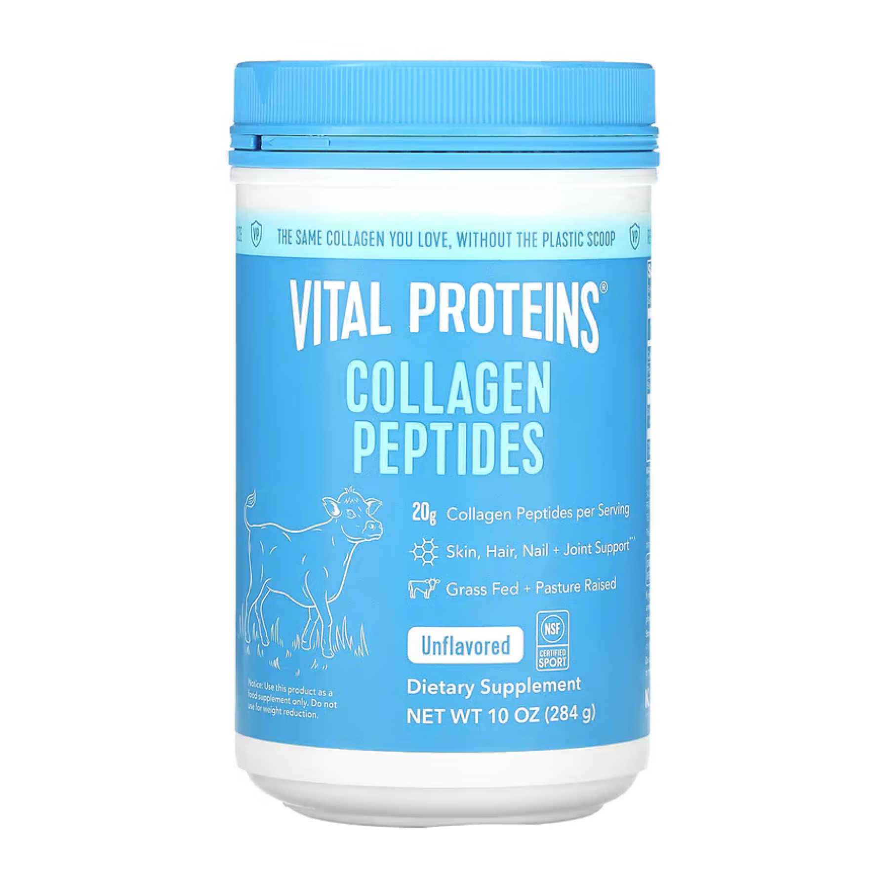 Vital Proteins Collagen Peptides - 284g Unflavored (Пошкоджена банка) 2023-10-5686