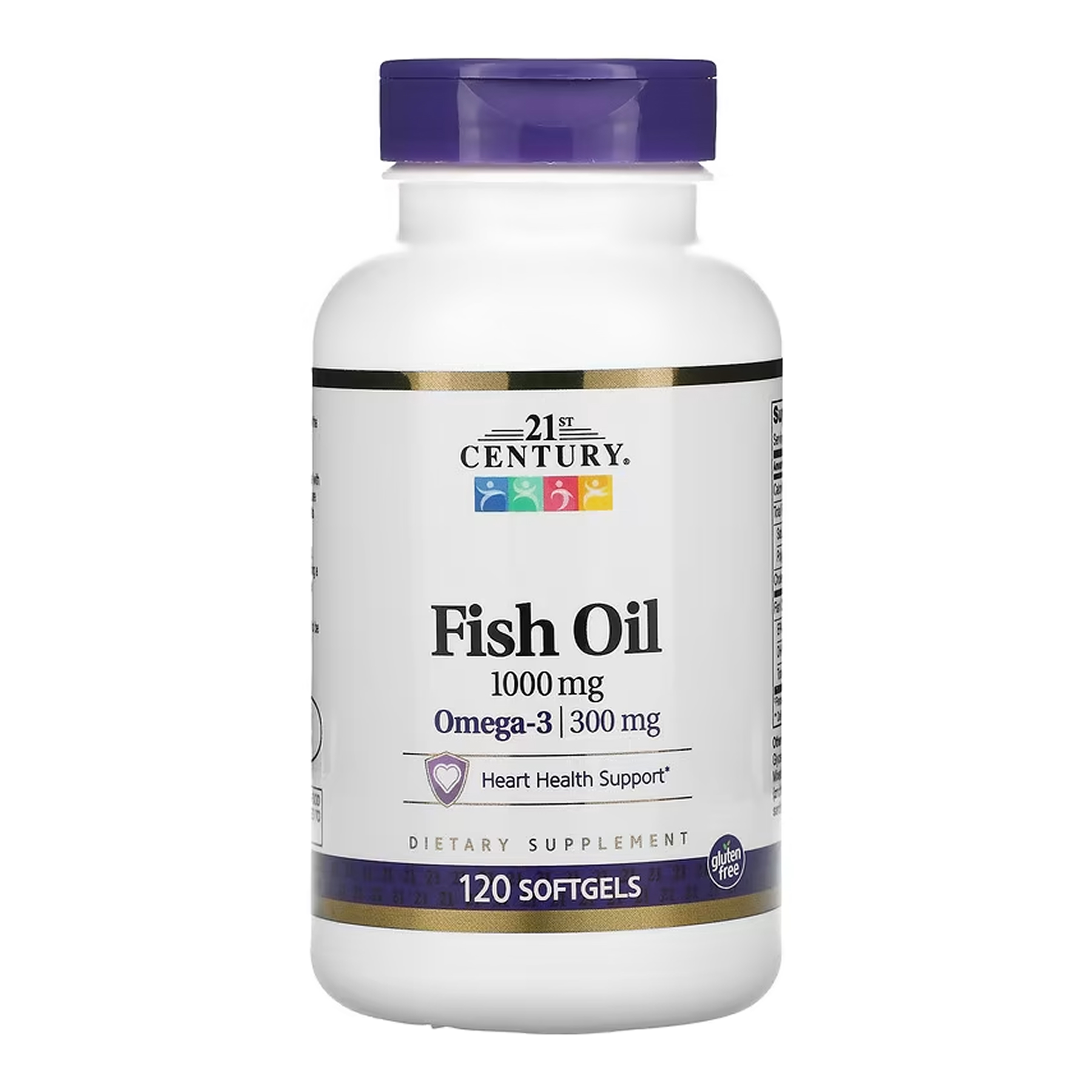 21st Century Fish Oil 1000 mg - 120 softgels 2023-10-7092